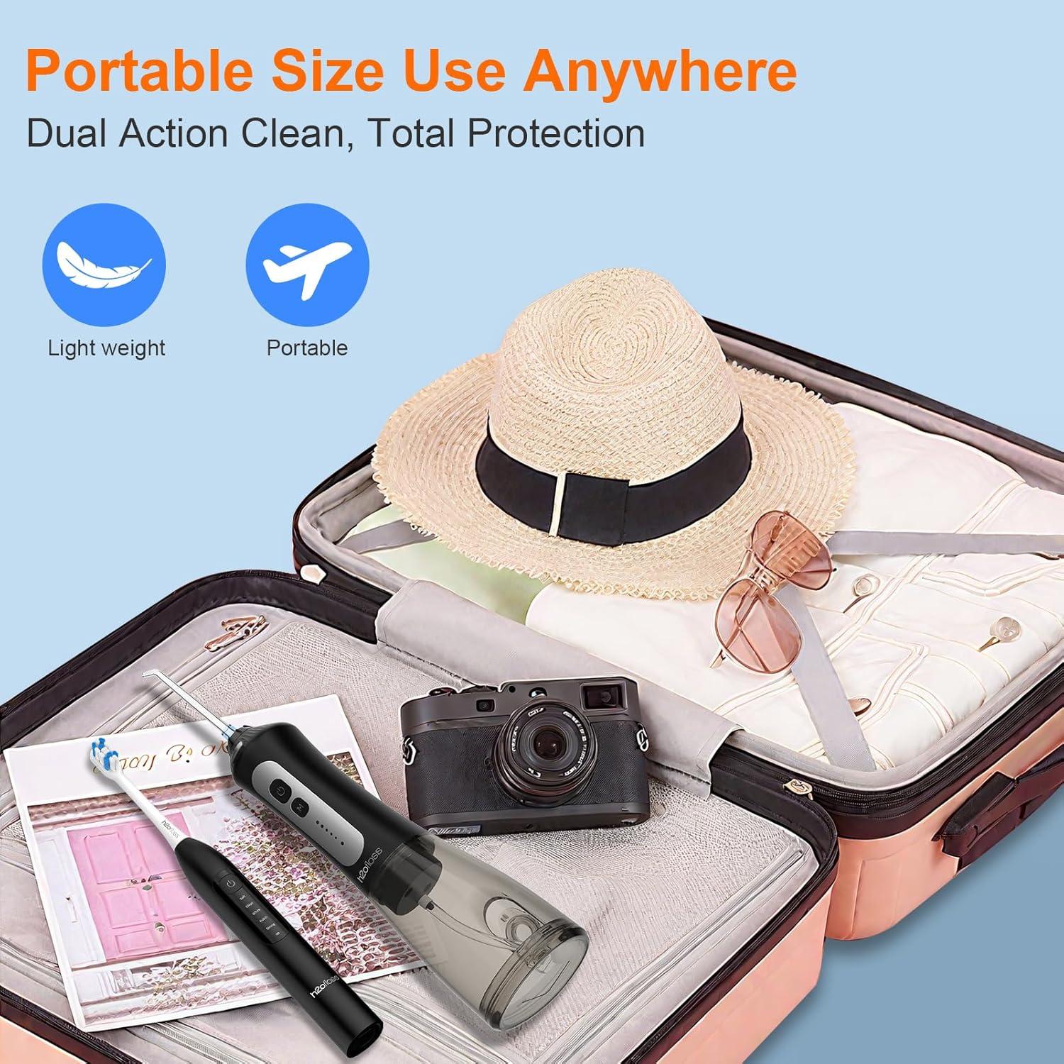 H2ofloss Combo Cepillo Eléctrico Sónico e Irrigador Oral 2 en 1