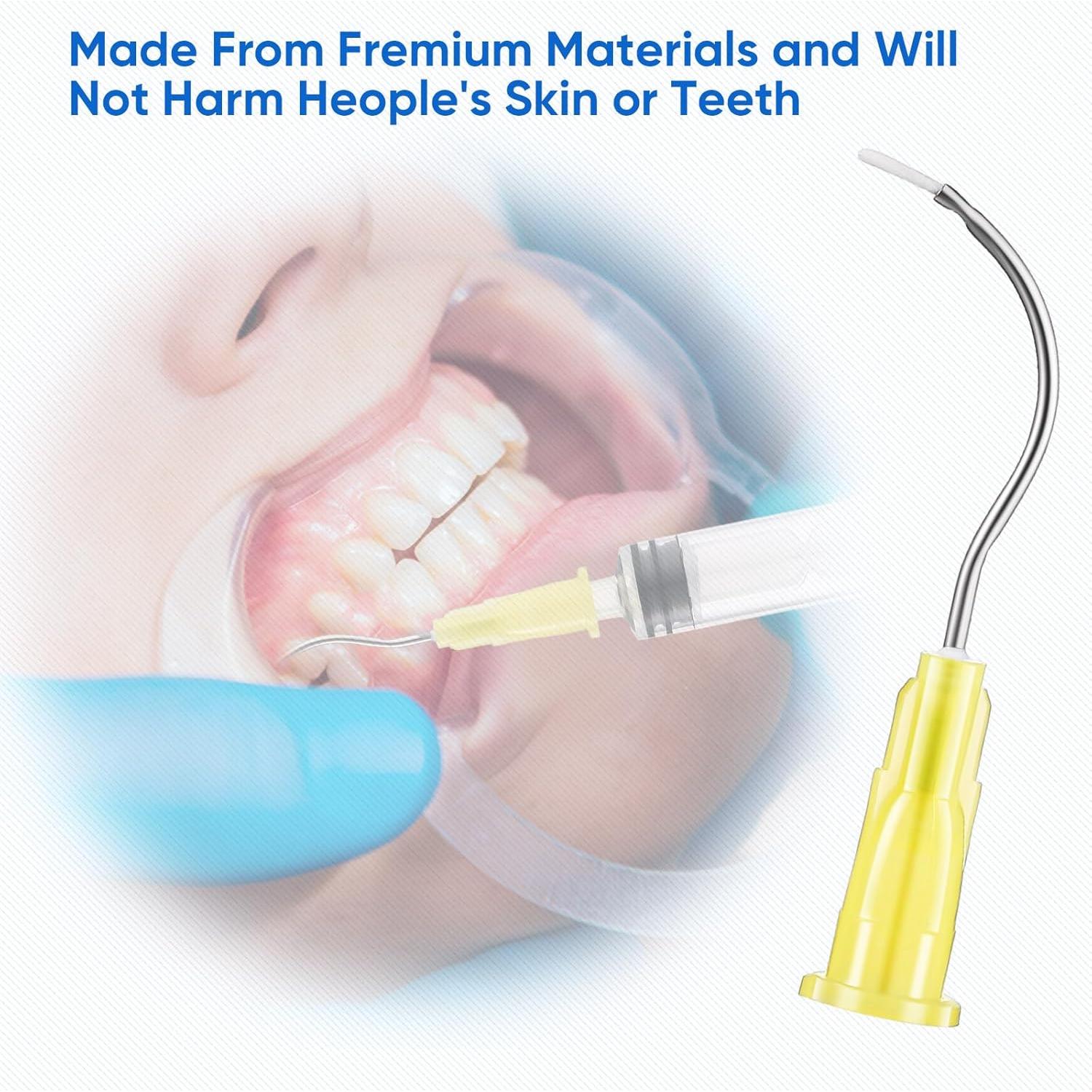 100 Agujas Dobladas Desechables 19G Threlaco con Cepillo