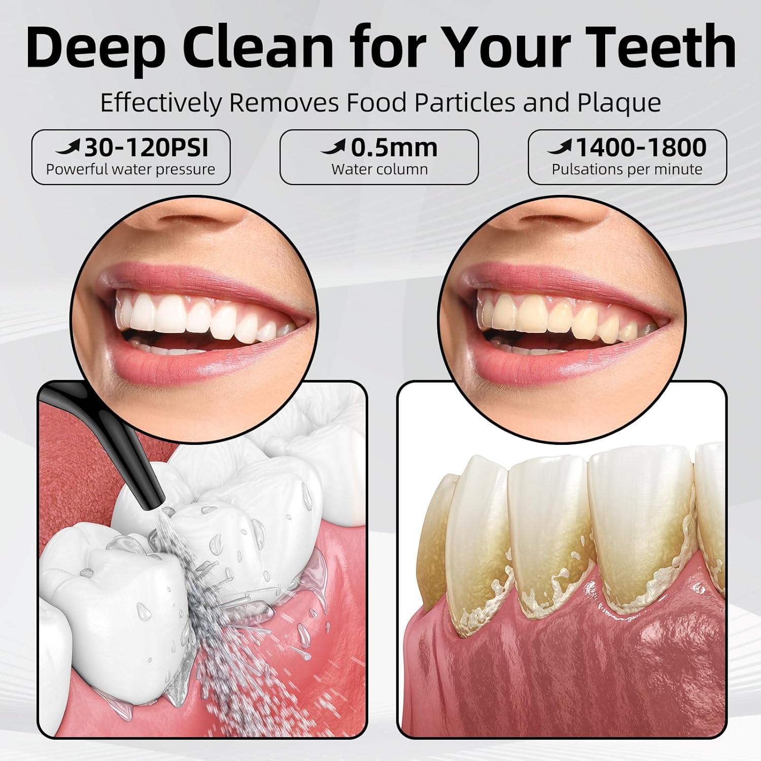 Irrigador Oral Recargable SESATOOK AOW11 IPX7 350ML 5 Modos