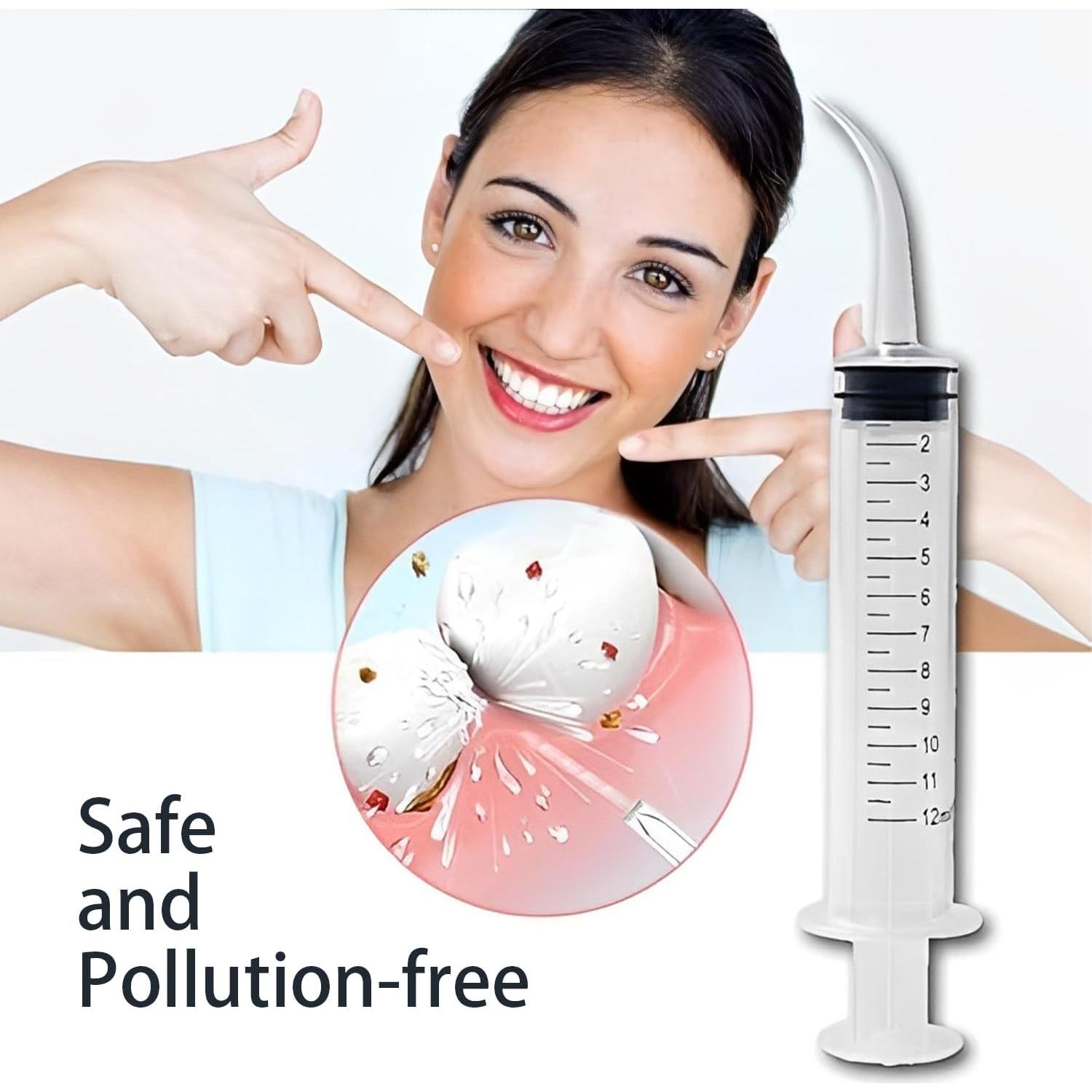 Jeringas Dentales Curvadas 12ml Xfanmlan - Paquete de 12