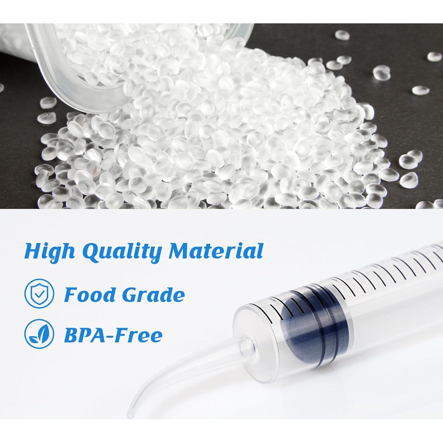 Jeringa Dental Estéril 12ml Vaokin con Punta Curvada - Paquete de 10