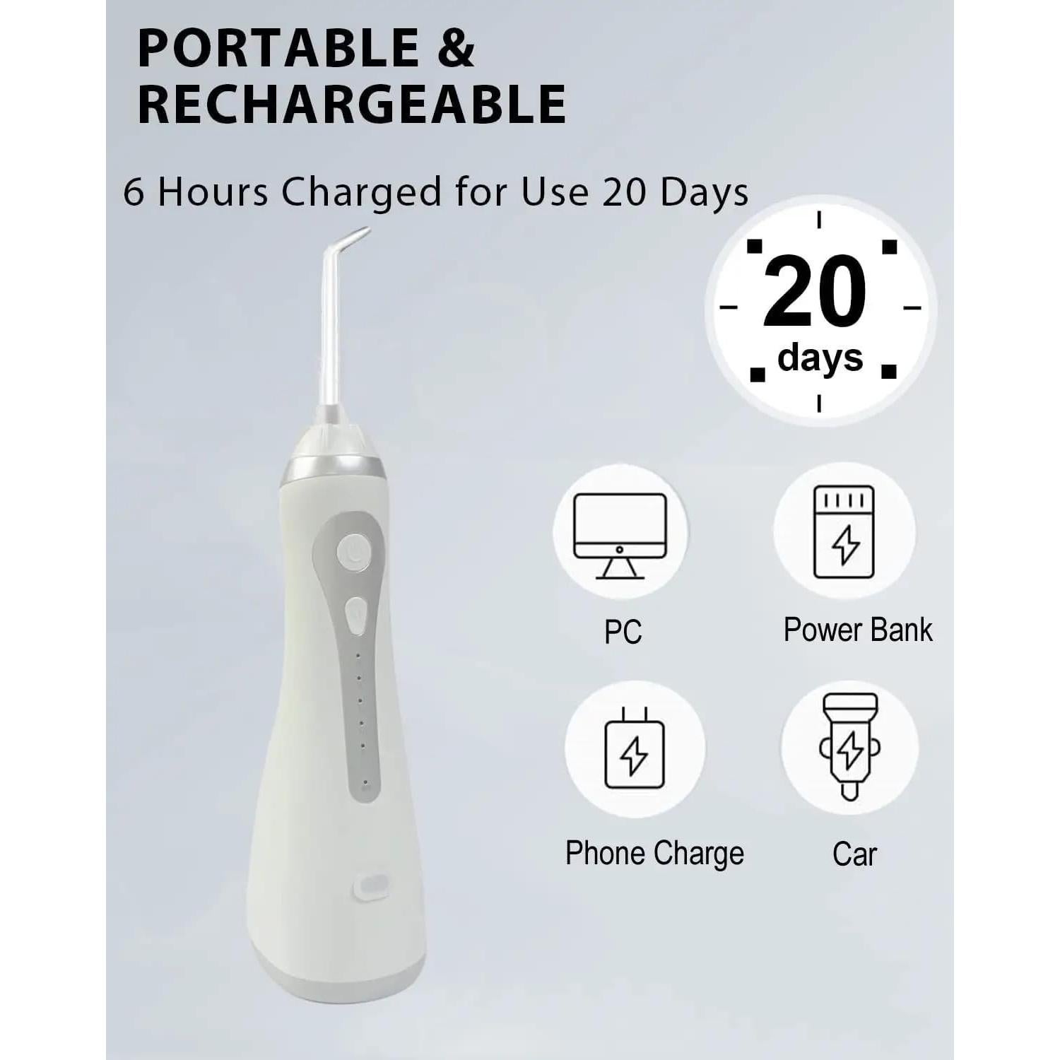 Irrigador bucal eléctrico Carepik BOI-012 300ml IPX7 5 modos