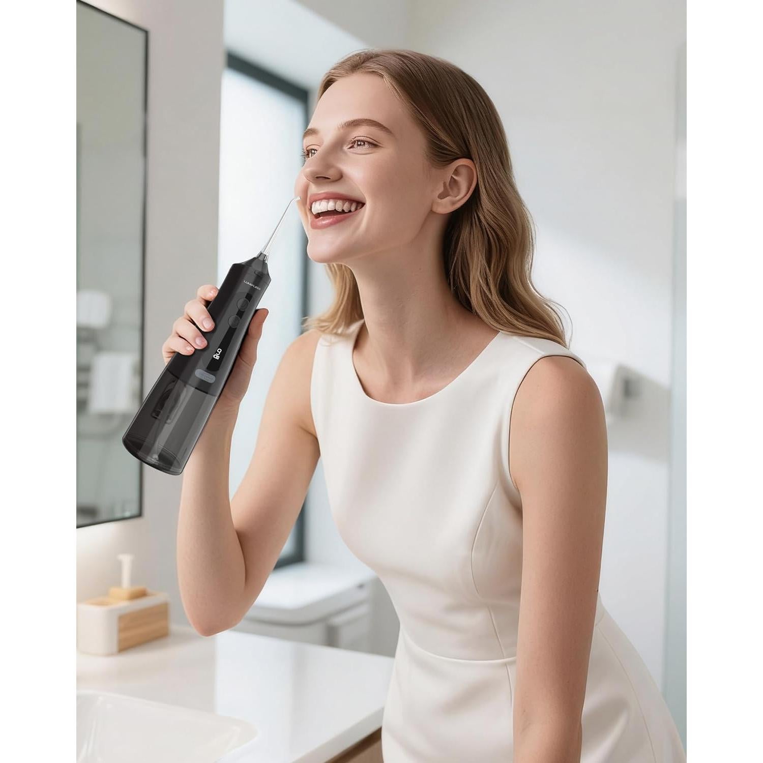 Irrigador Dental Inalámbrico Lumiflexa M131 300ML IPX7 Negro