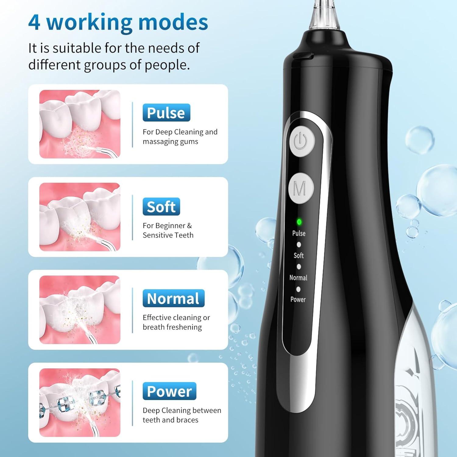 Irrigador Oral Inalámbrico Reva M149 300ML 4 Modos IPX7