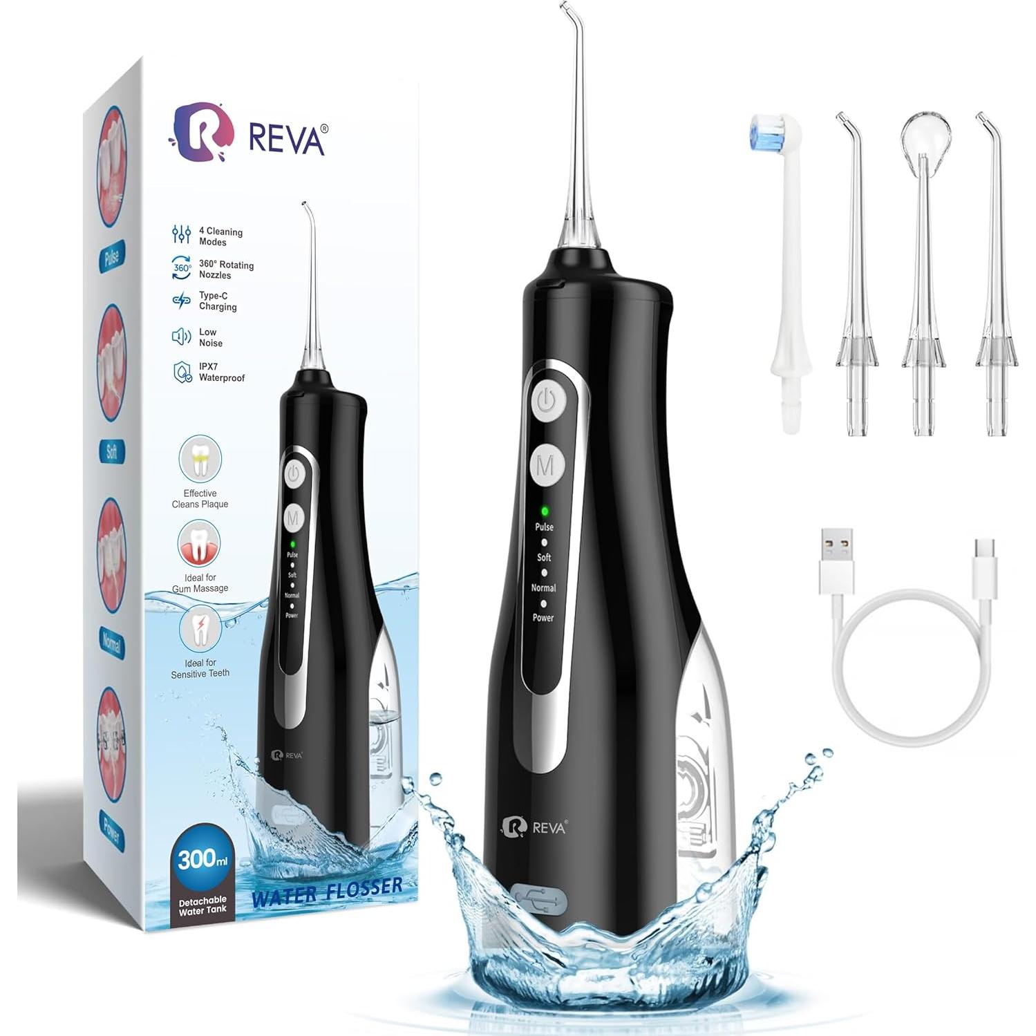 Irrigador Oral Inalámbrico Reva M149 300ML 4 Modos IPX7