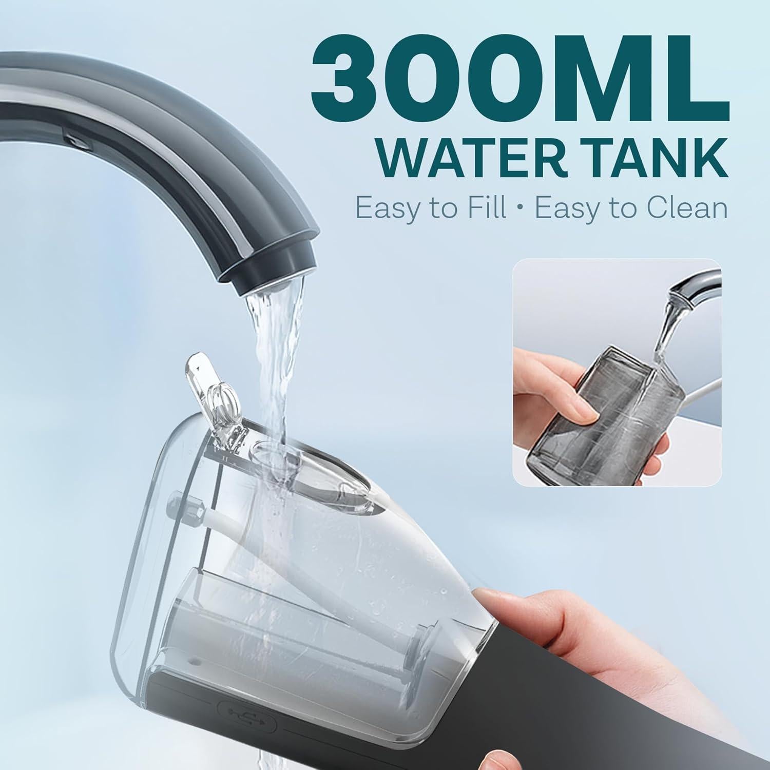 Hilo Dental de Agua Inalámbrico Flowsser L15 300ml 5 Modos