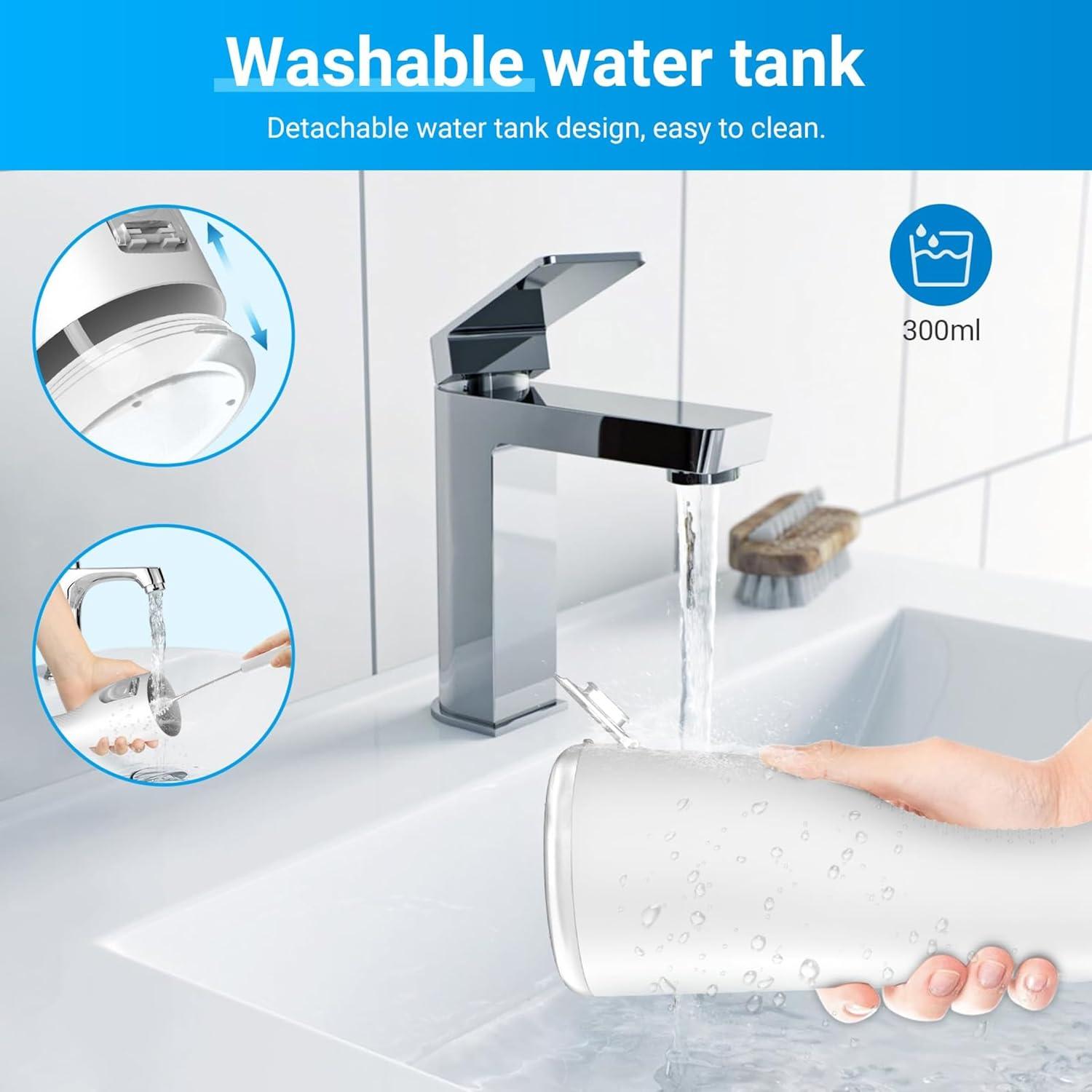 Irrigador Oral Inalámbrico Reva M159 Blanco 4 Modos 300ML