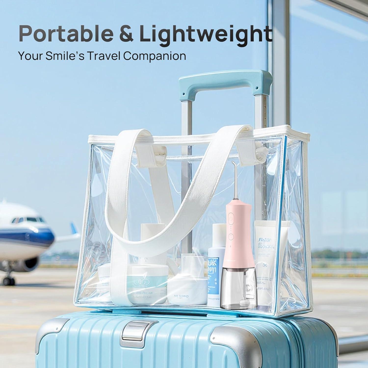 Irrigador Oral Inalámbrico Operan 300ml Rosa con 4 Modos