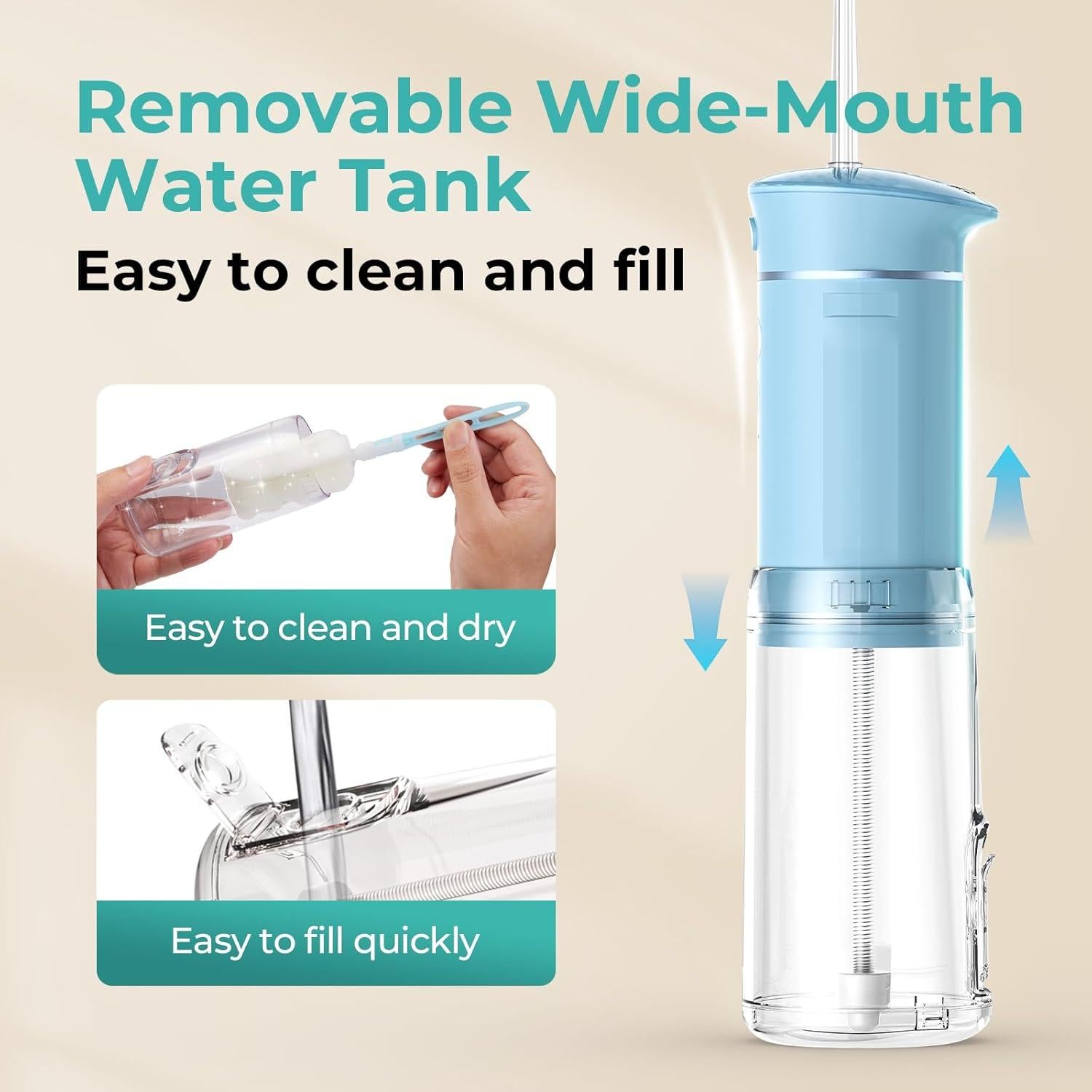 Flosser de Agua Portátil Bezvoi Y825 - 5 Modos, Impermeable