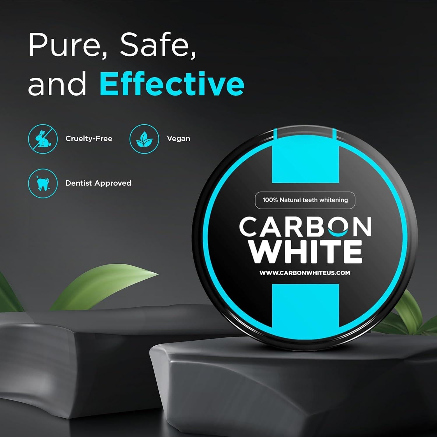 Polvo Blanqueador de Dientes Carbon White 30g - Carbón Activado