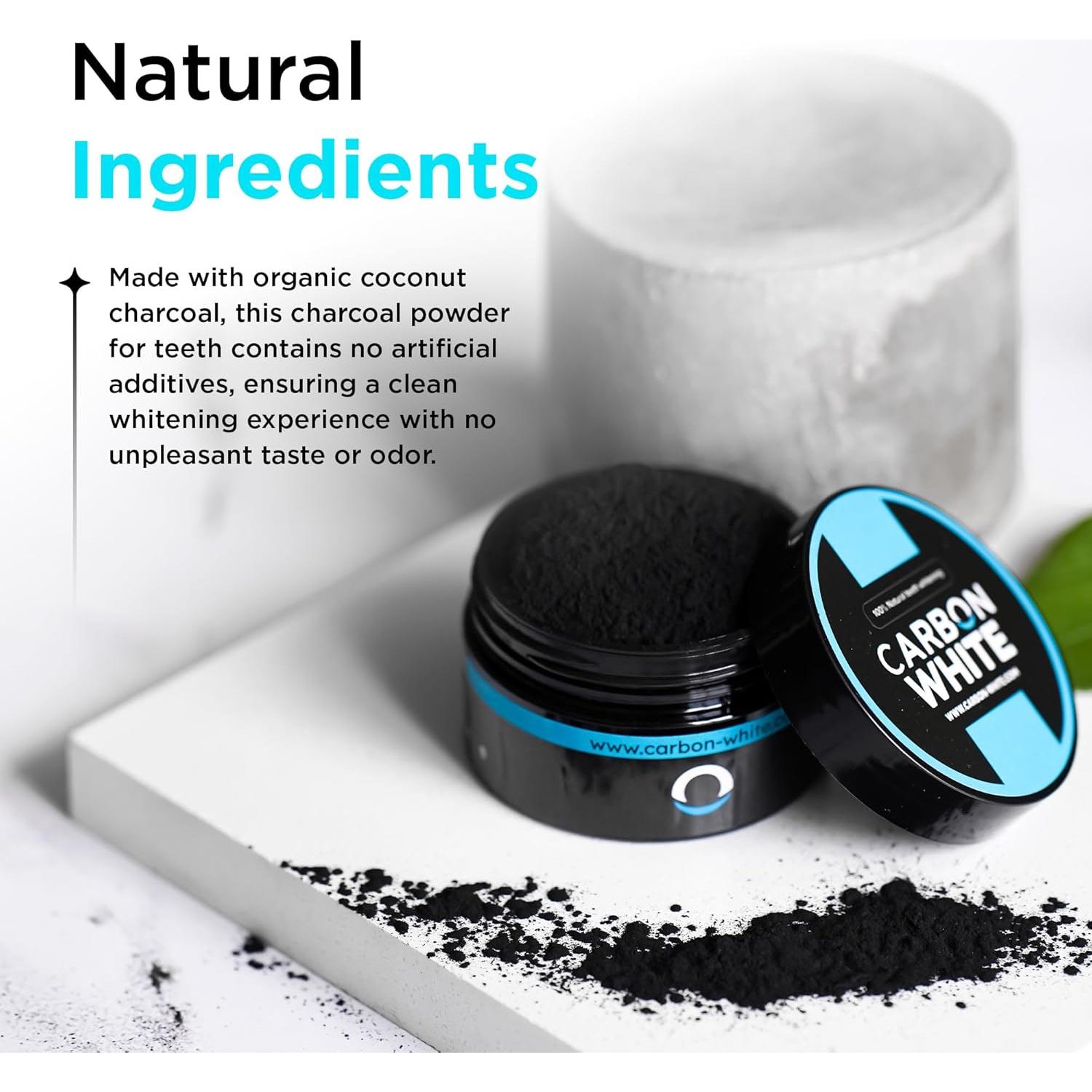 Polvo Blanqueador de Dientes Carbon White 30g - Carbón Activado