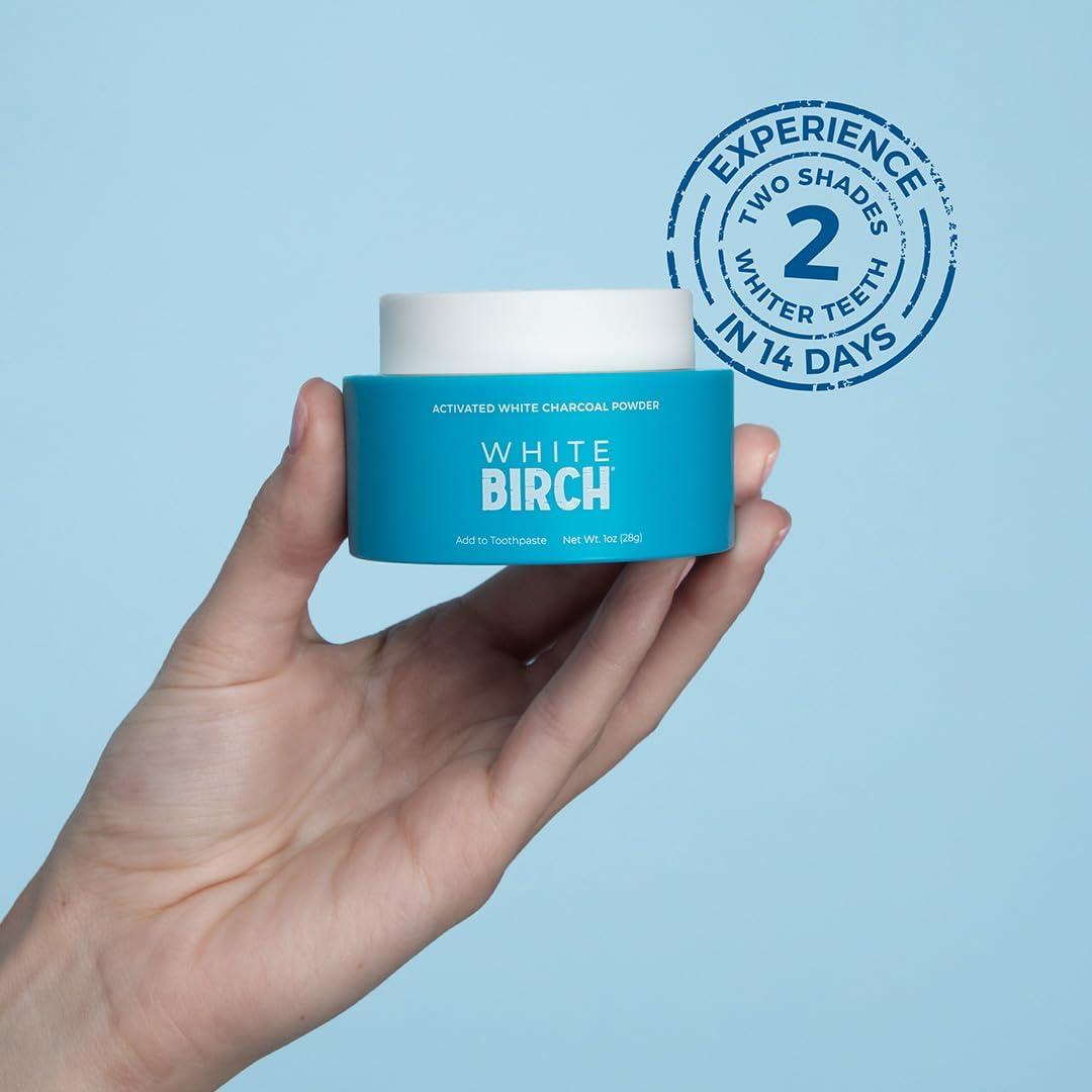 Polvo de Carbón Activado Blanco White Birch - Blanqueamiento Dental