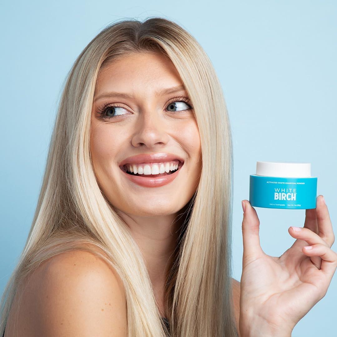 Polvo de Carbón Activado Blanco White Birch - Blanqueamiento Dental