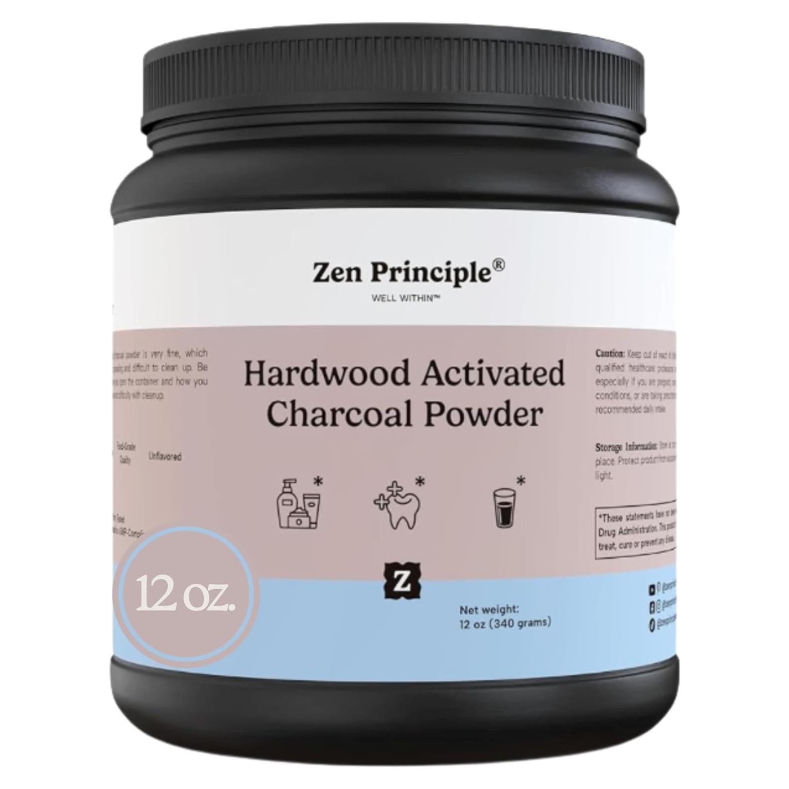 Polvo de Carbón Activado Zen Principle 340 g - Blanquea Dientes