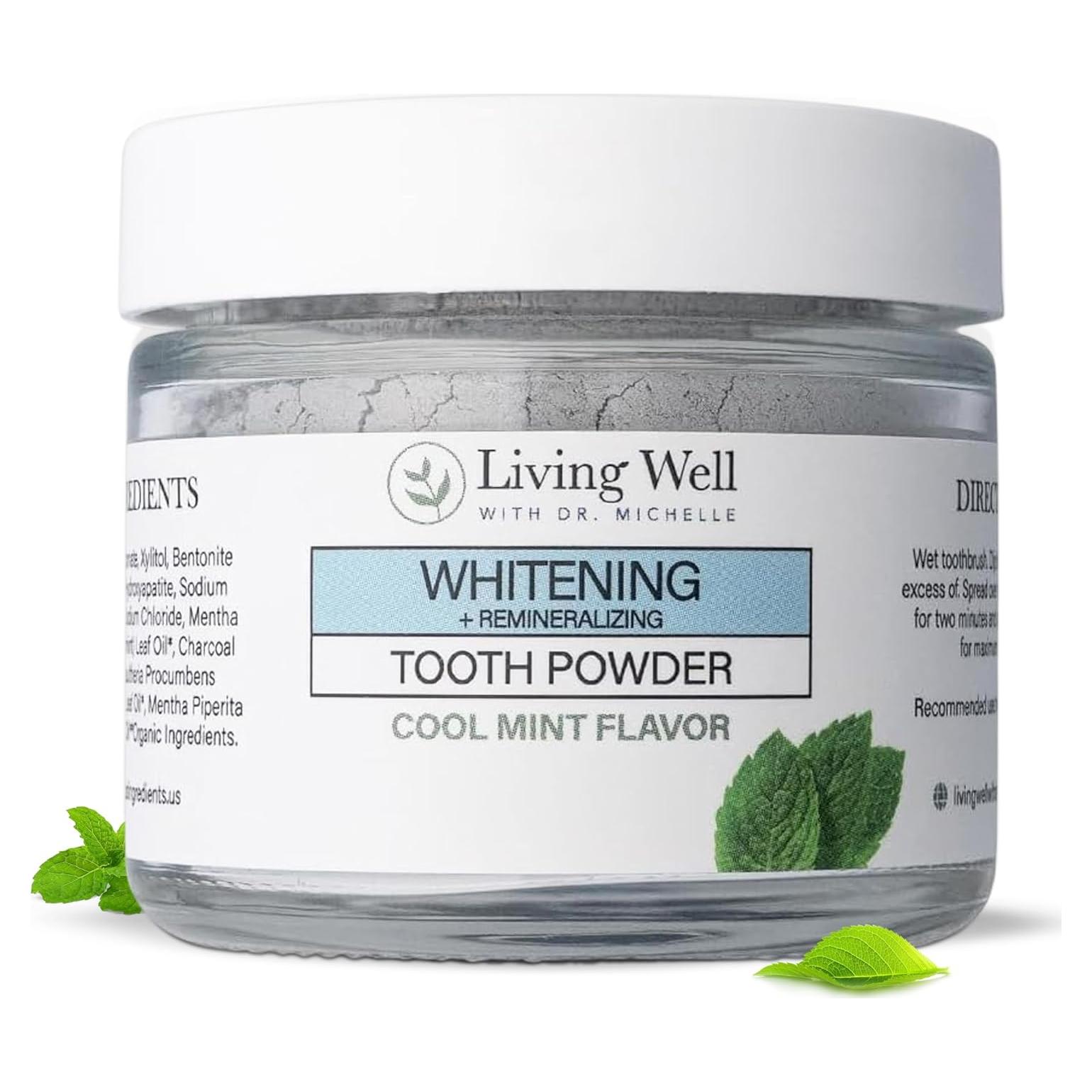 Polvo de Dientes Blanqueador y Remineralizante Menta 147g