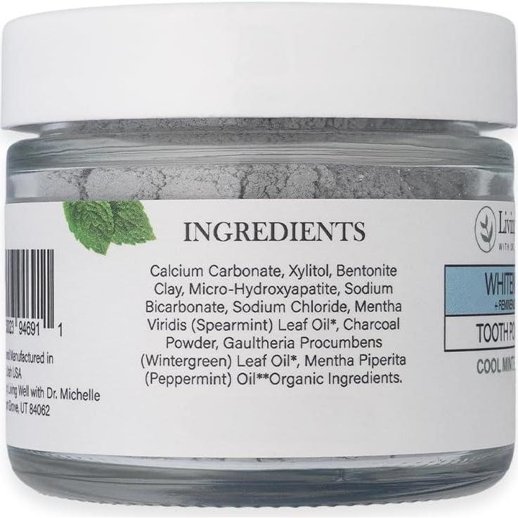 Polvo de Dientes Blanqueador y Remineralizante Menta 147g