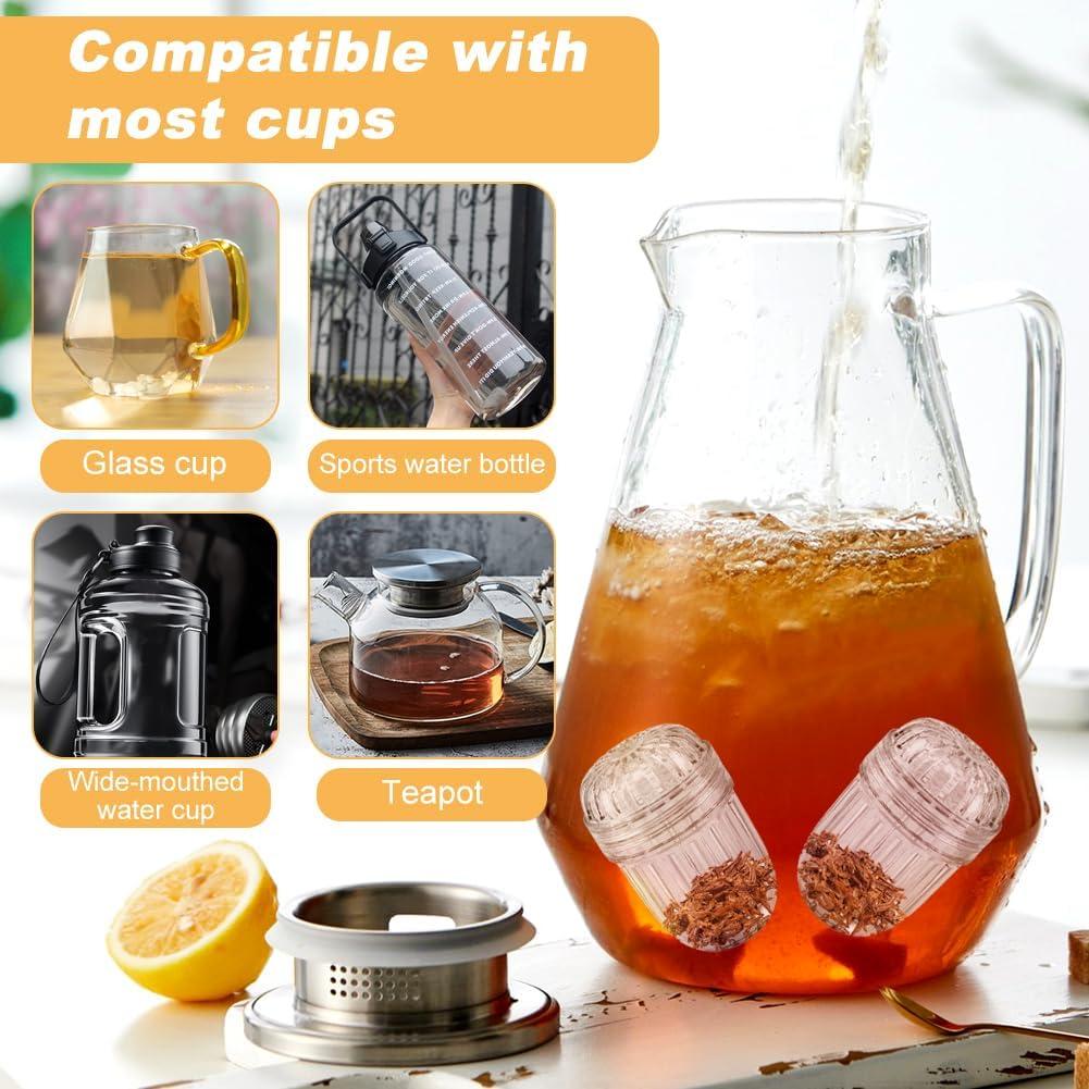 Infusores de Frutas Zenquark para Botellas de Boca Ancha - 3 Piezas