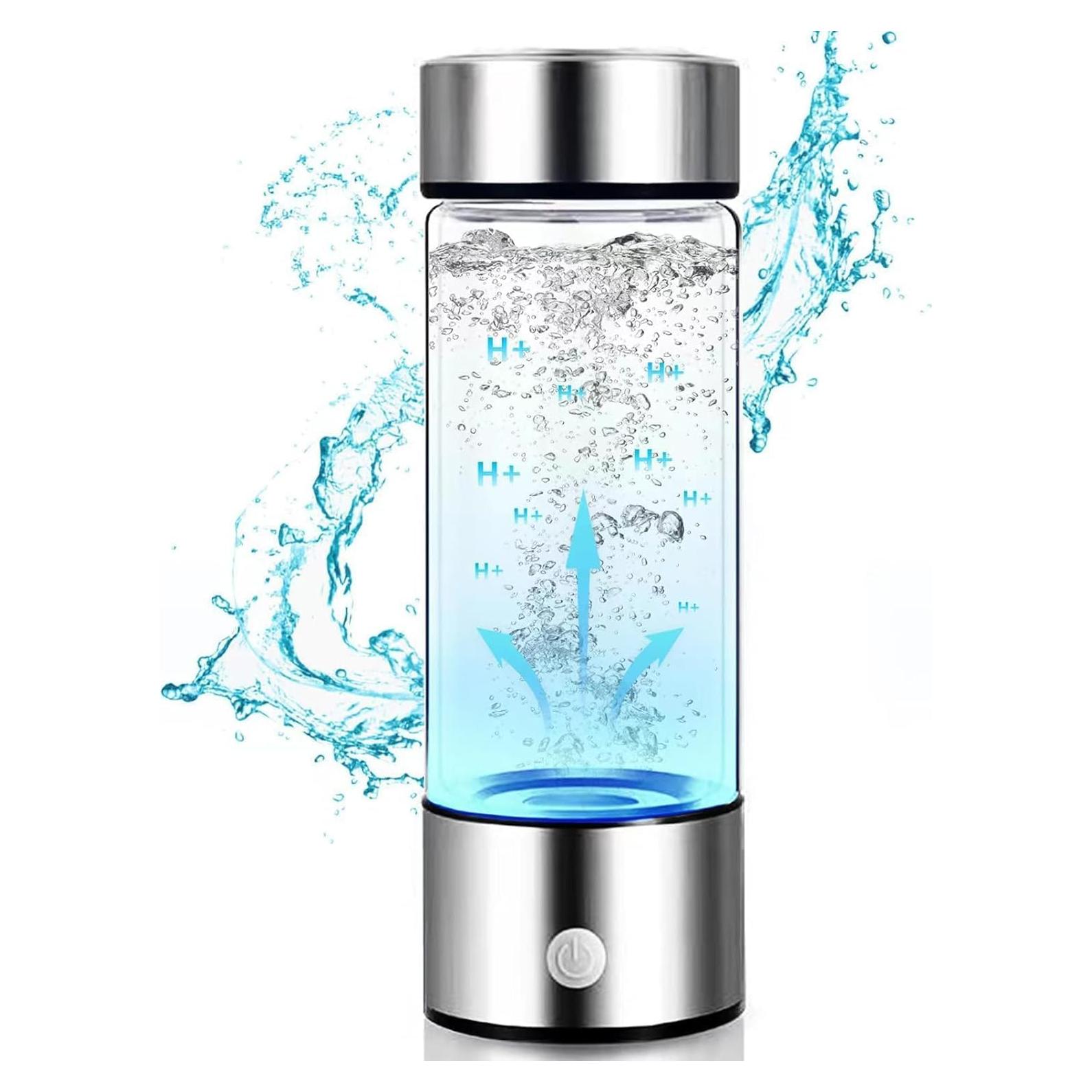 Botella de Agua de Hidrógeno YONGKANG 420ml Libre BPA Plata