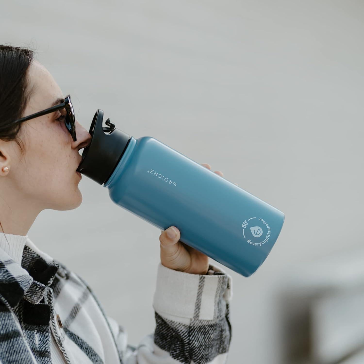 Botella Infusora de Té GROSCHE Chicago 946 ml Acero Inoxidable