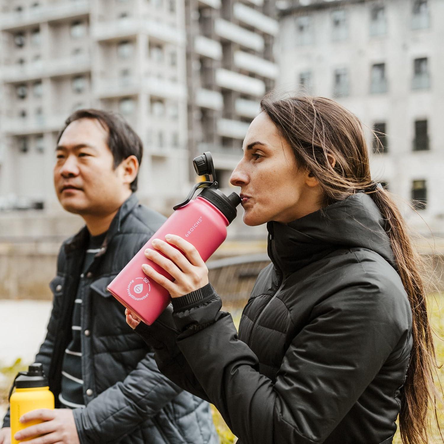 Botella Infusora de Té GROSCHE Chicago 946 ml Acero Inoxidable