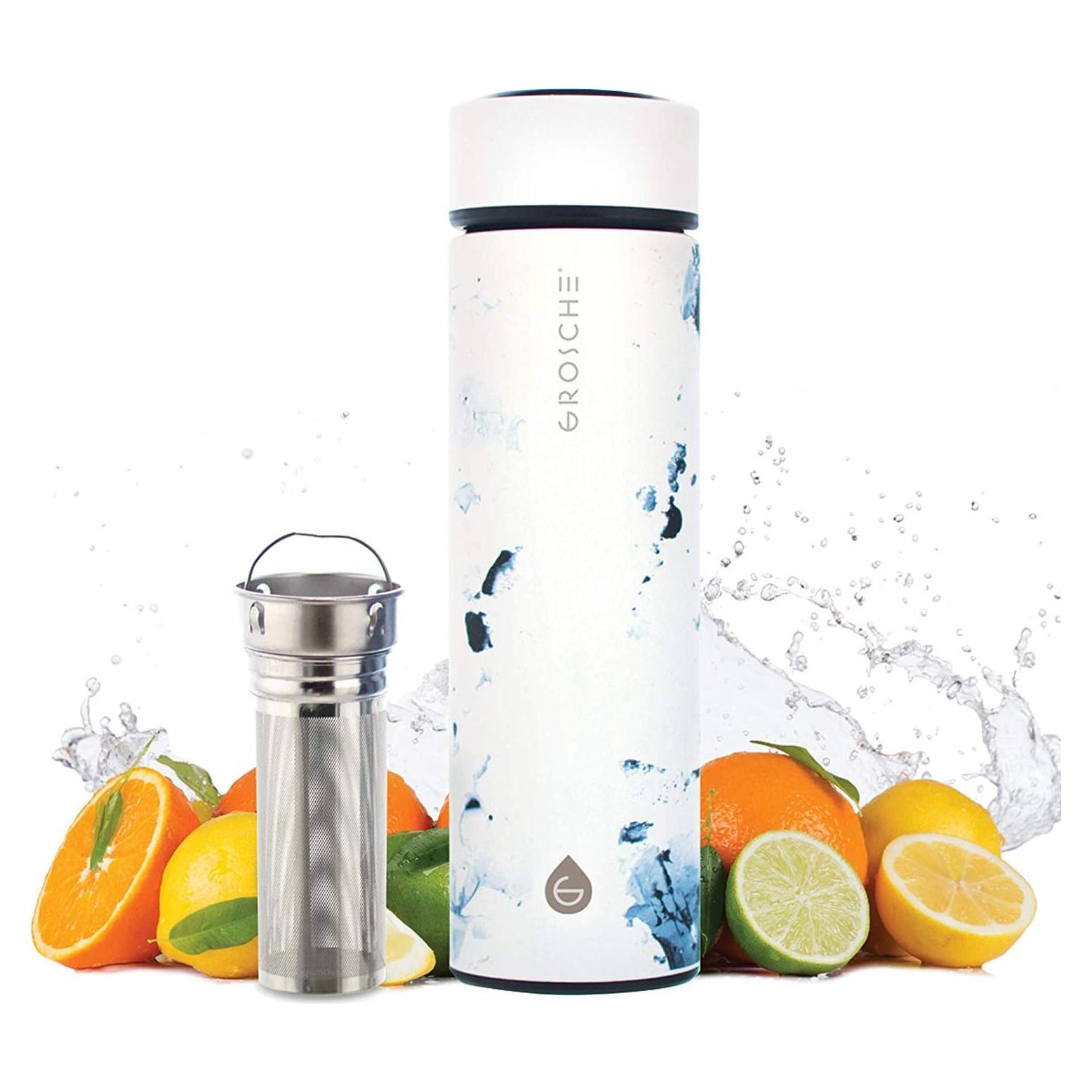Termo Infusor de Té y Frutas GROSCHE Chicago 450ml Acero Inoxidable
