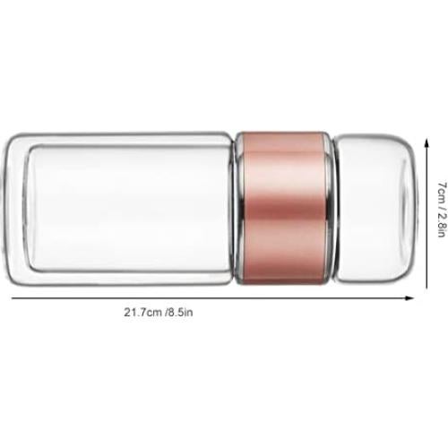 Botella Infusora de Té Yosoo 420ml Doble Pared Vidrio