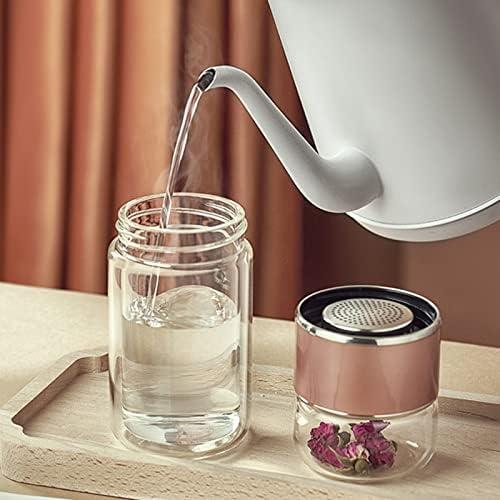 Botella Infusora de Té Yosoo 420ml Doble Pared Vidrio