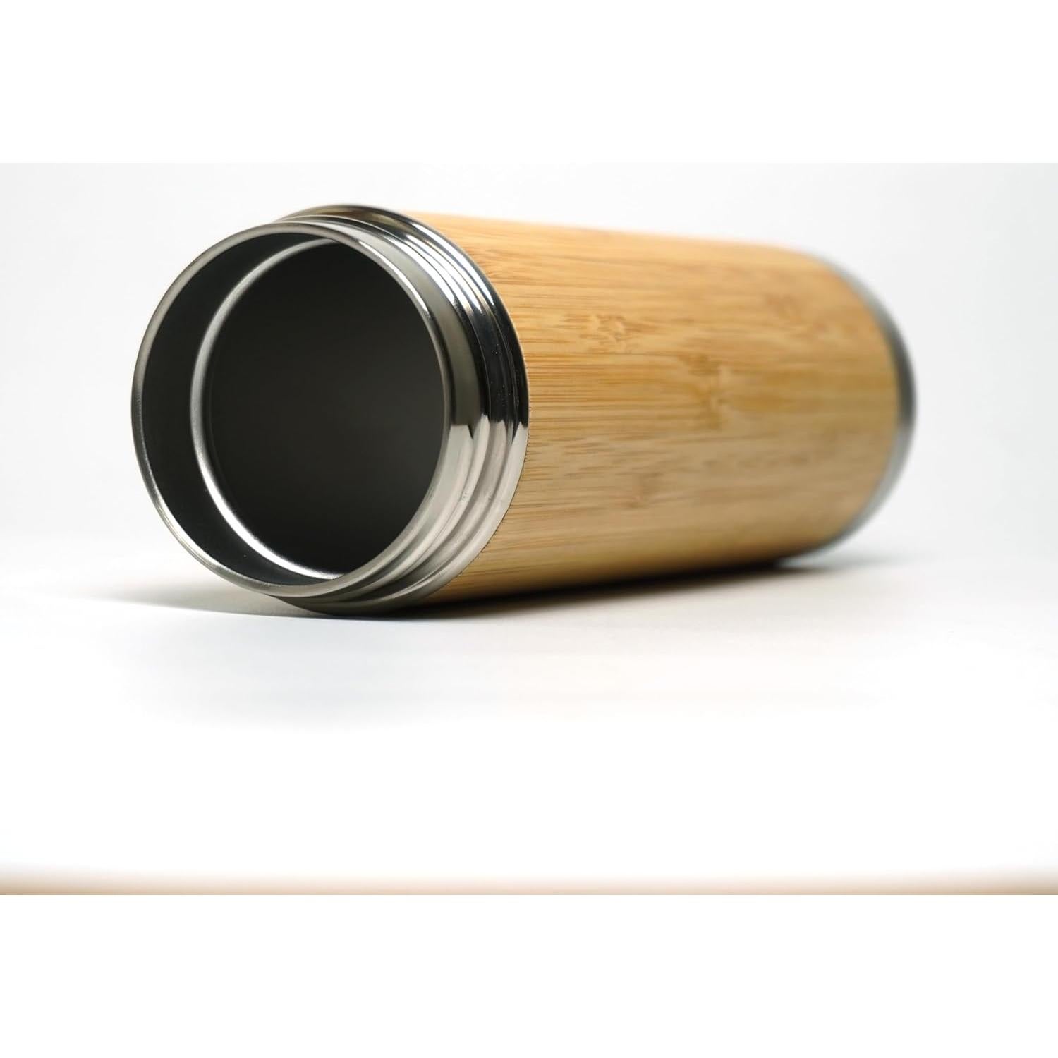 Botella de Agua de Bambú con Infusor de Té Meezo 450 ml