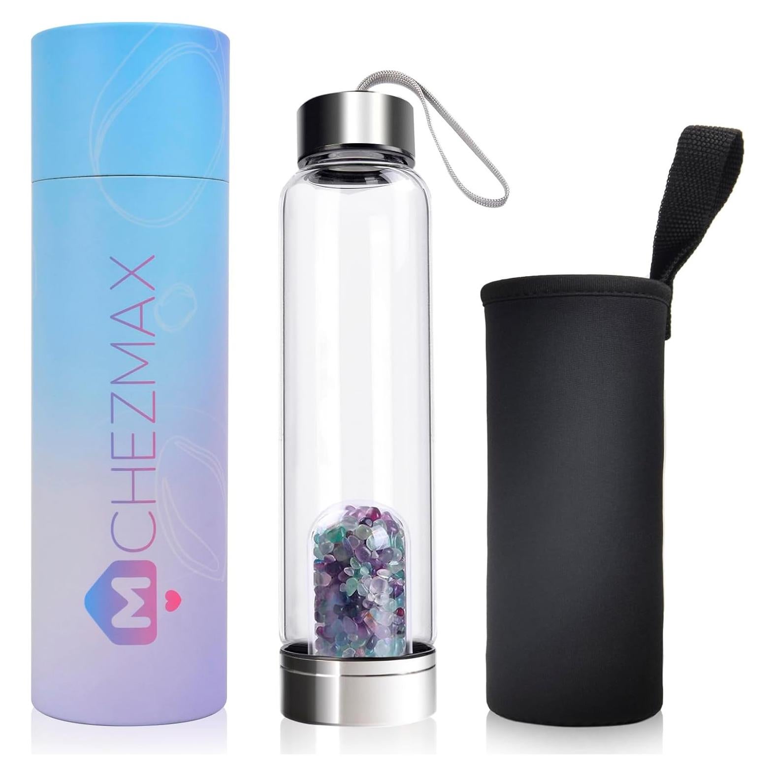 Botella de vidrio ChezMax 0.24L con infusor de cristal