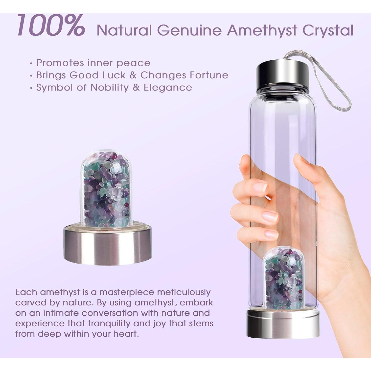 Botella de vidrio ChezMax 0.24L con infusor de cristal