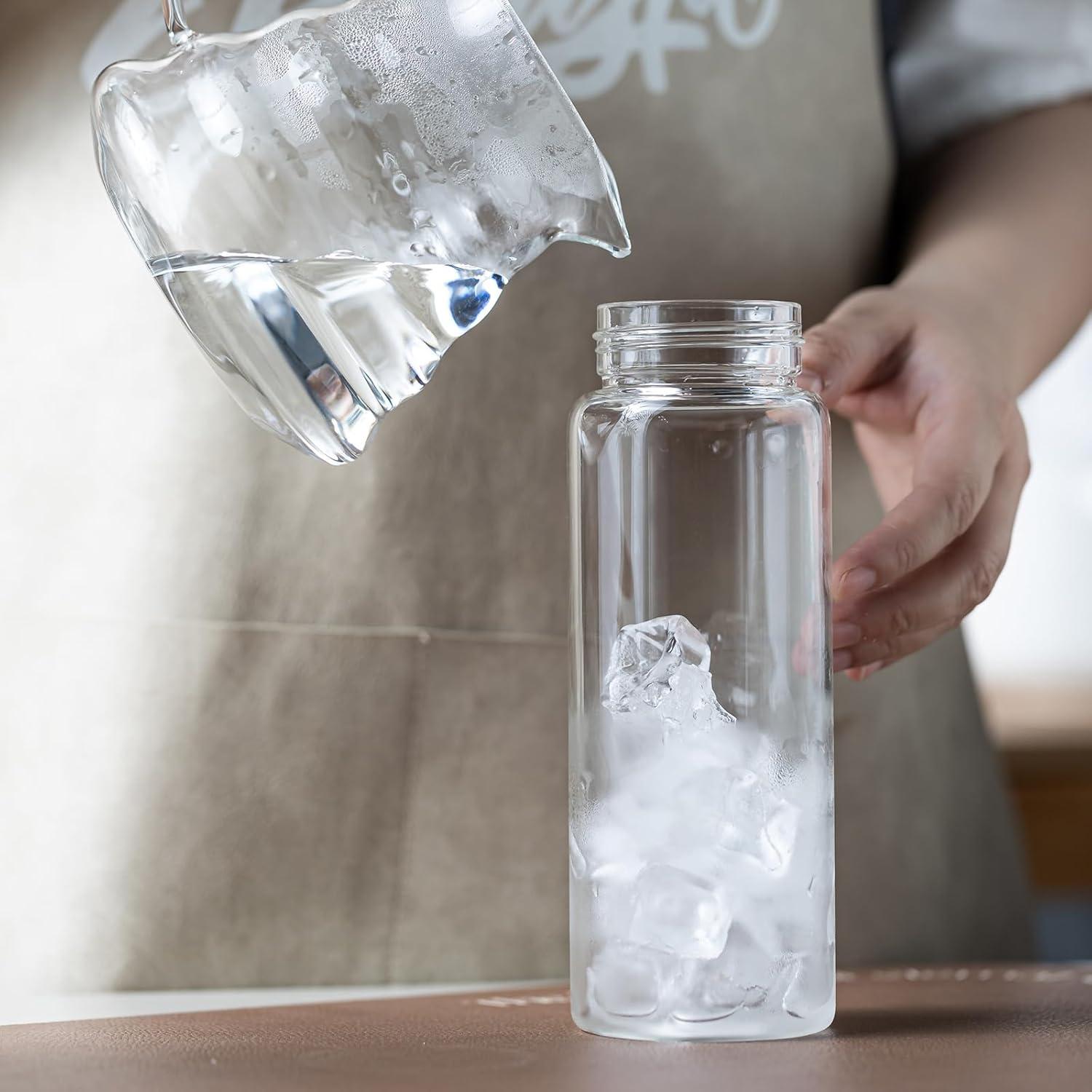 Botella Cold Brew 570ml Wangsdjy con Filtro Removible - Blanco