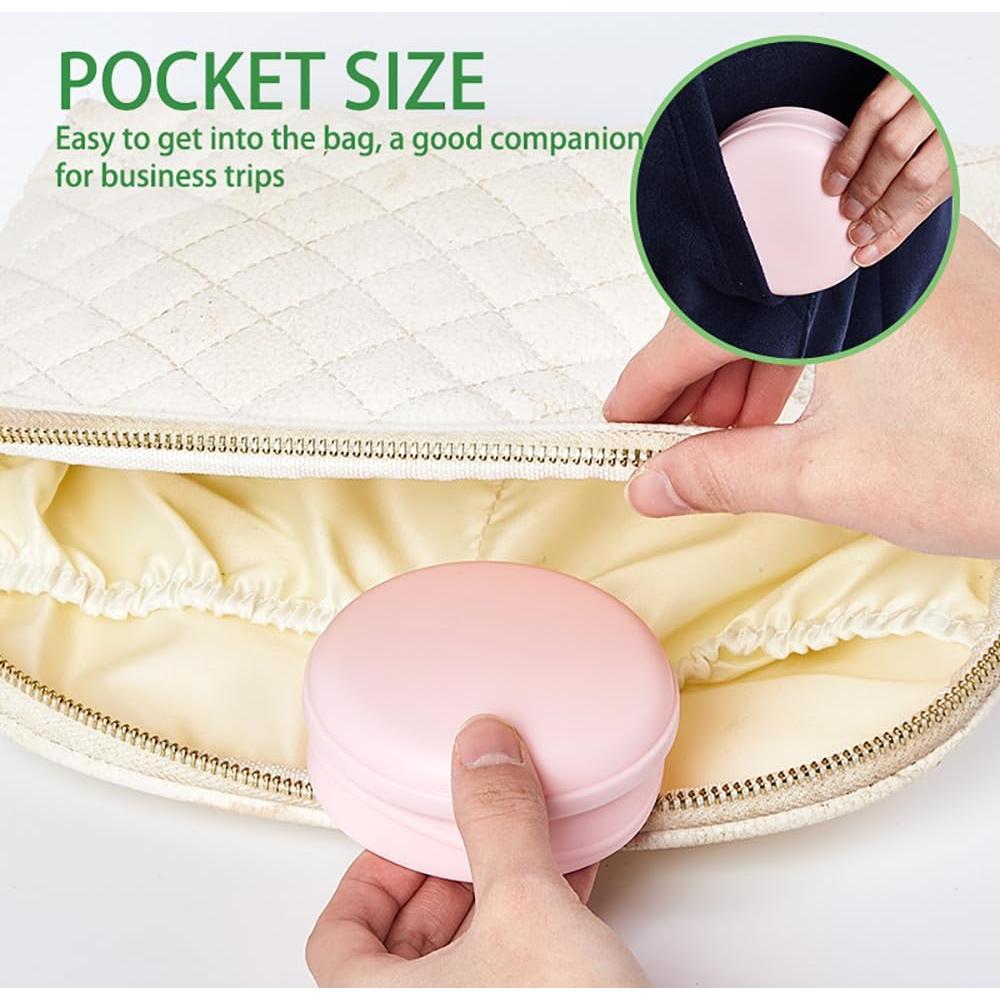 Tazas de Café Plegables UNNESTAR 180ml Silicona 2 Pcs Azul/Rosa