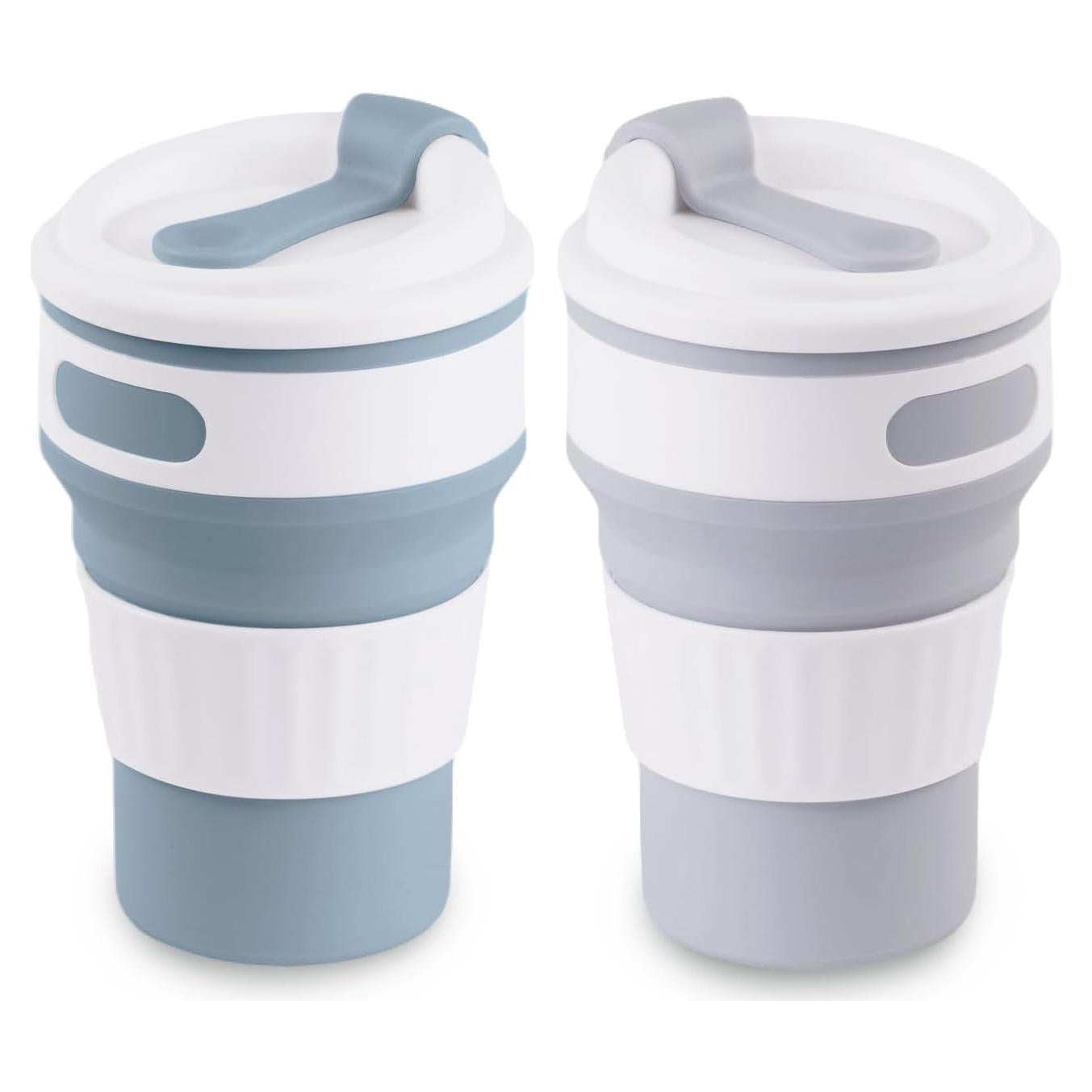 Tazas Plegables 1st Heaven de Silicona 12 oz para Viajar - 2PCS
