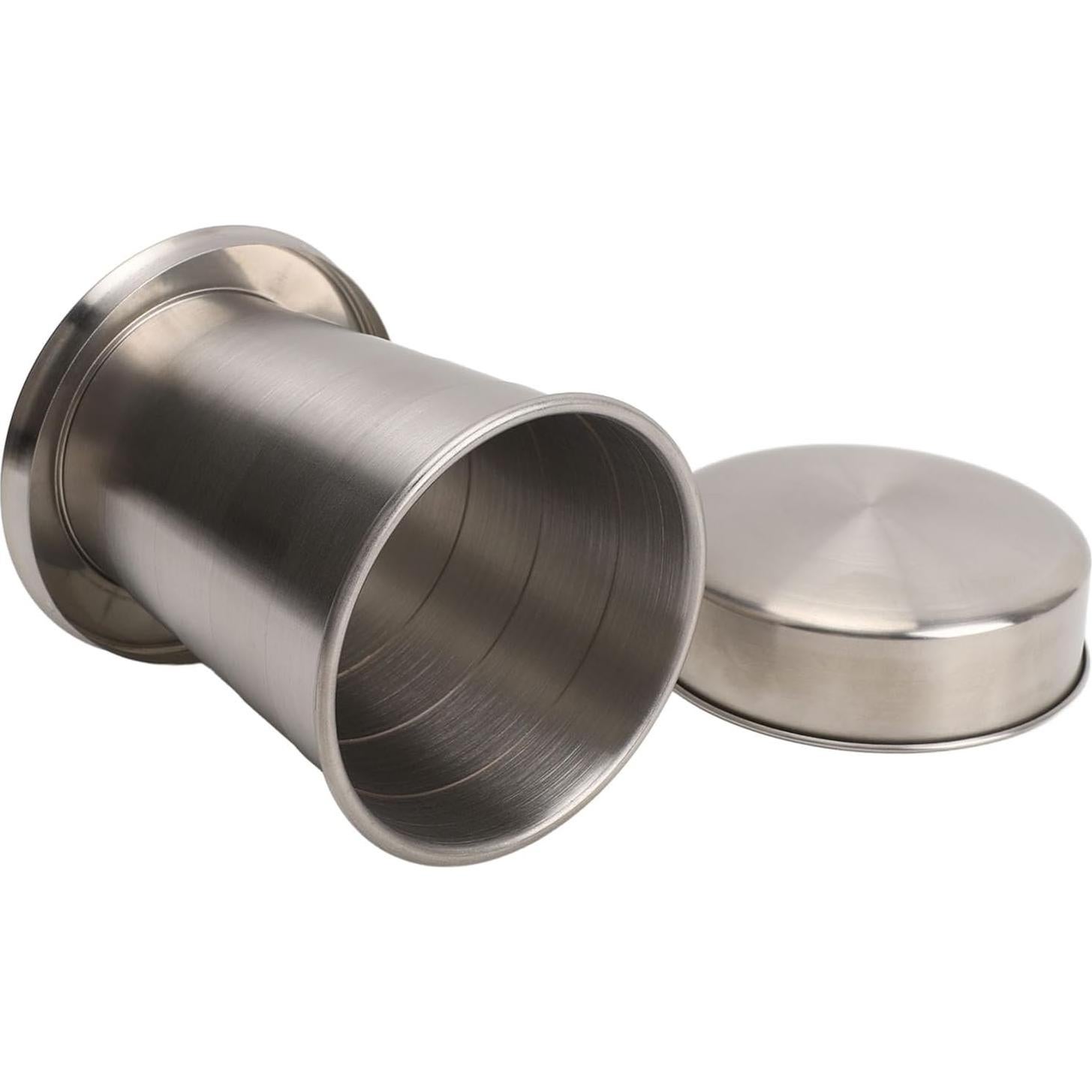 Taza Plegable de Acero Inoxidable Bewinner 450ML Camping