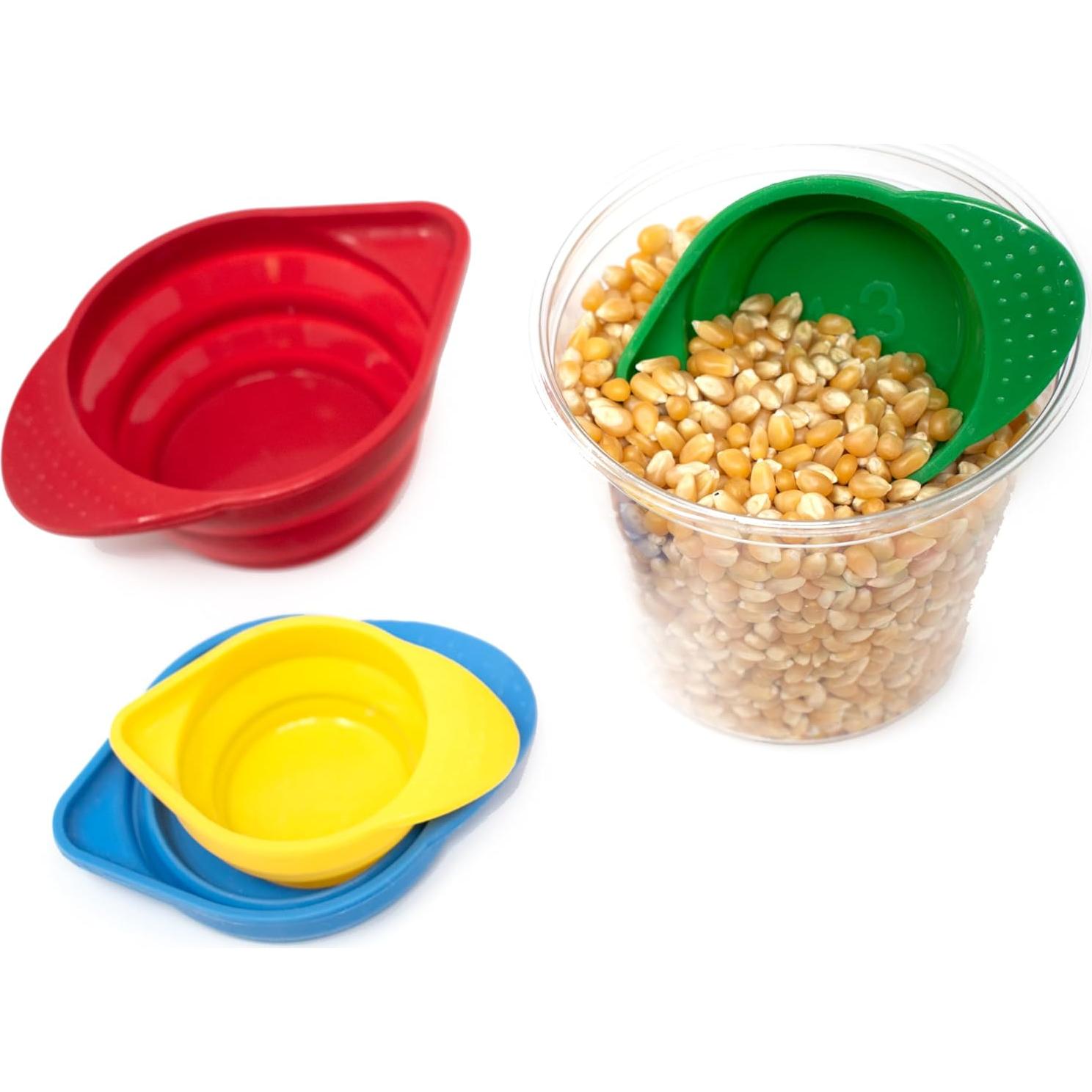 Juego de Tazas Medidoras Plegables Norpro 4 Piezas 60ml a 250ml