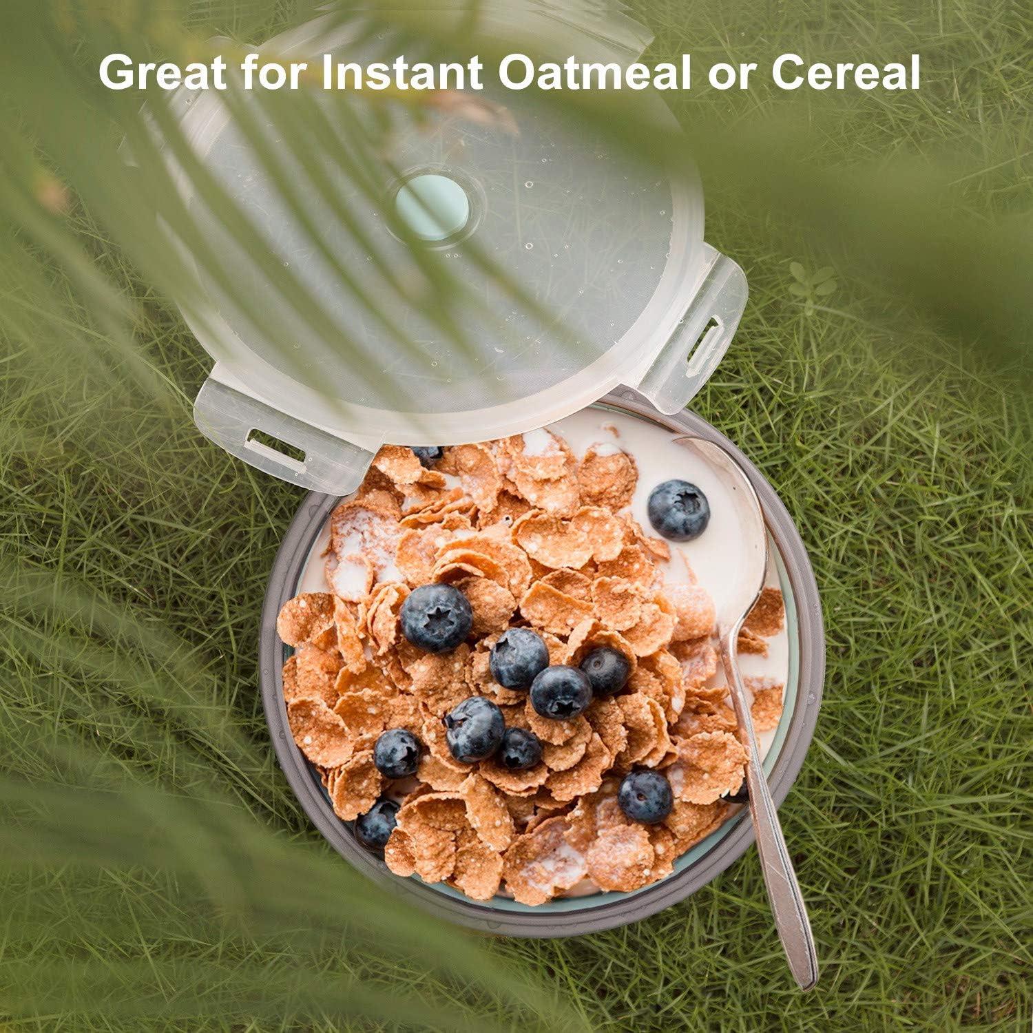 Bowl Colapsable ColorCoral 1200ml Silicona y Tenedor Acero