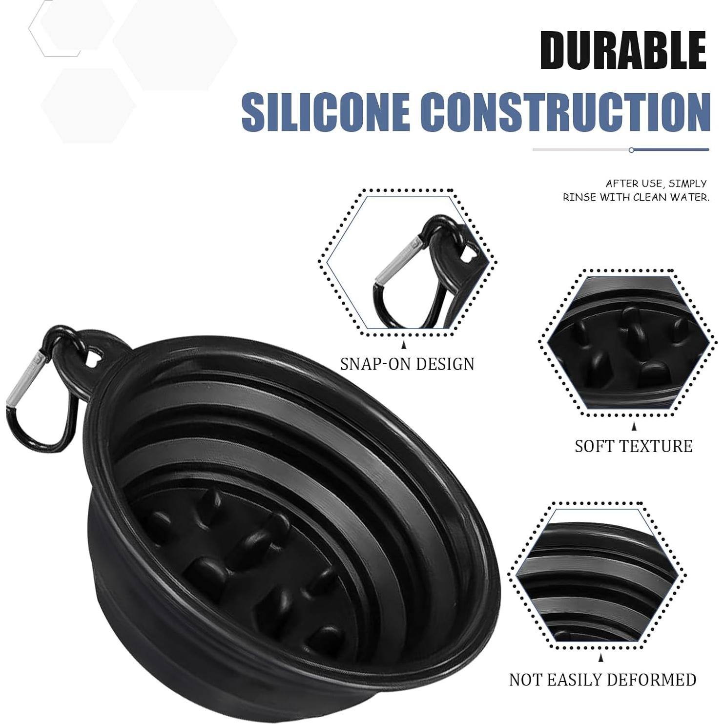 Tazón de Afeitar Plegable Genérico con Mosquetón 12.7 cm