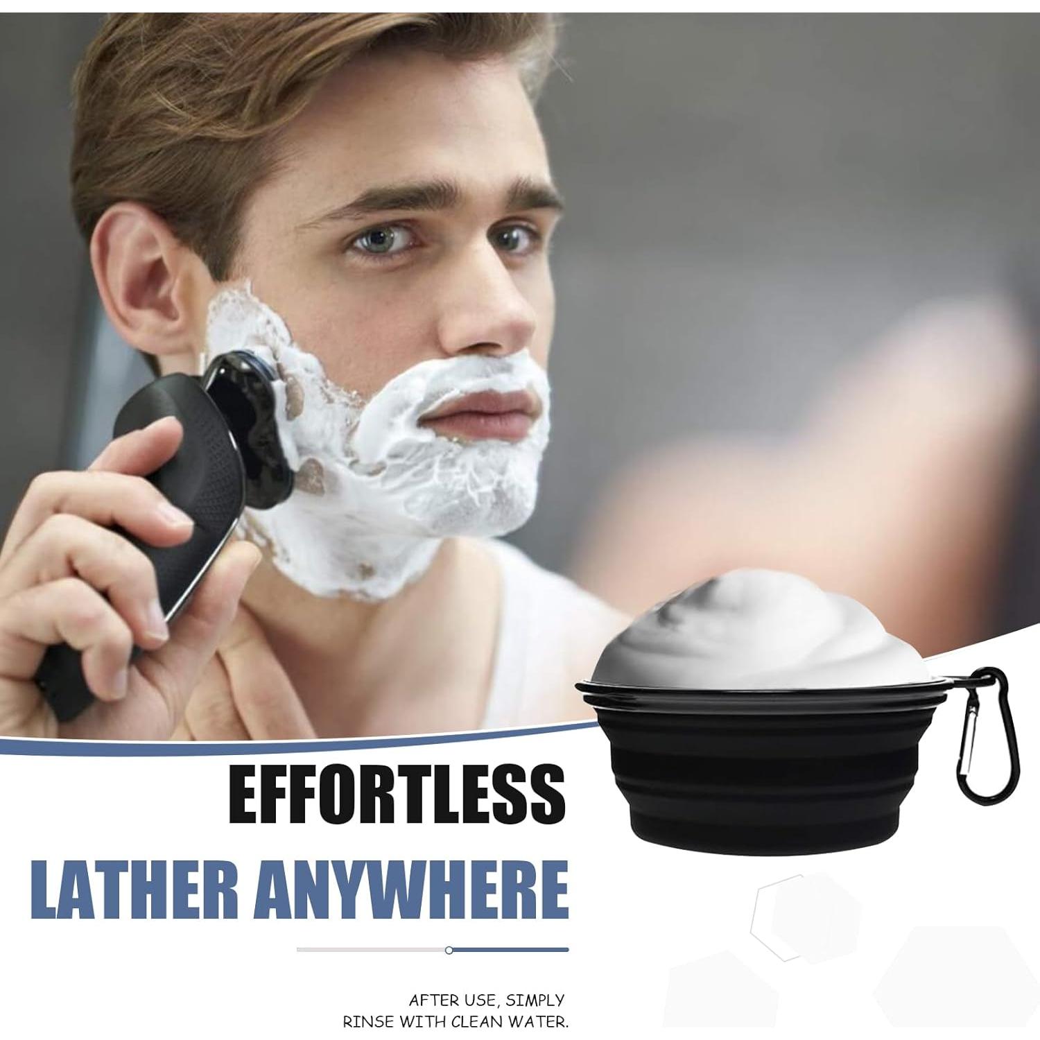 Tazón de Afeitar Plegable Genérico con Mosquetón 12.7 cm