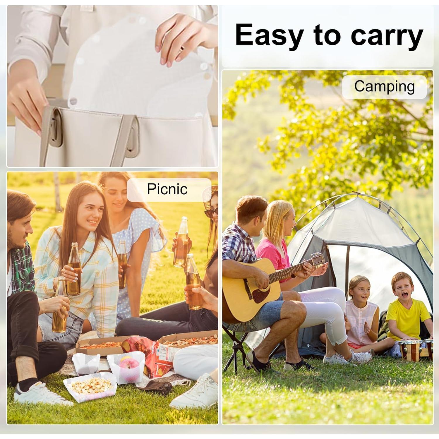 Juego de Utensilios de Camping Plegables Zeckzoin - 6 Piezas