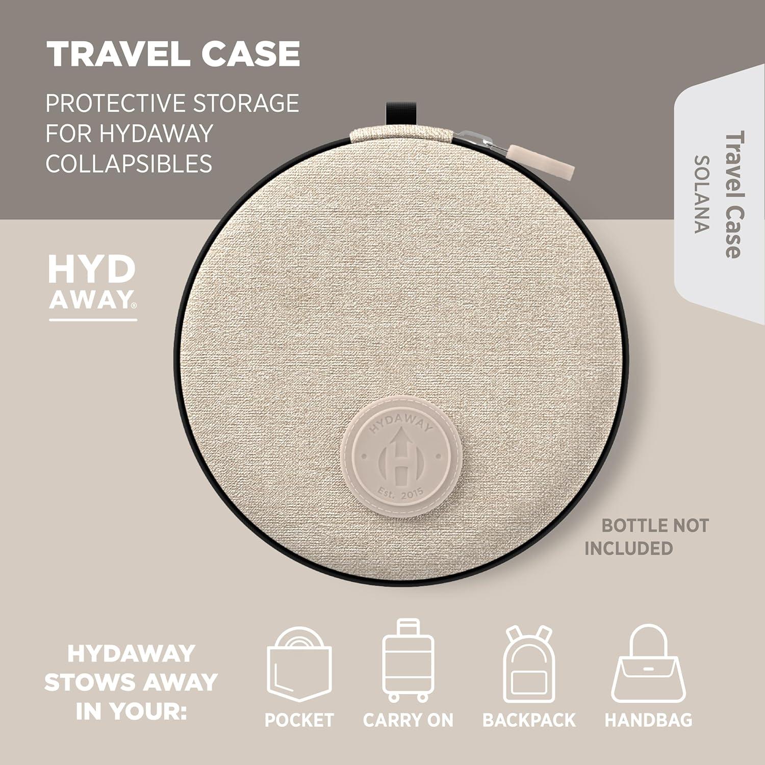 Funda de Viaje HYDAWAY para Botellas y Tazas Plegables - Resistente al Agua