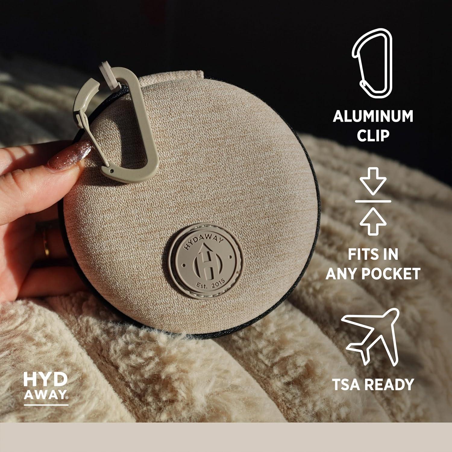 Funda de Viaje HYDAWAY para Botellas y Tazas Plegables - Resistente al Agua