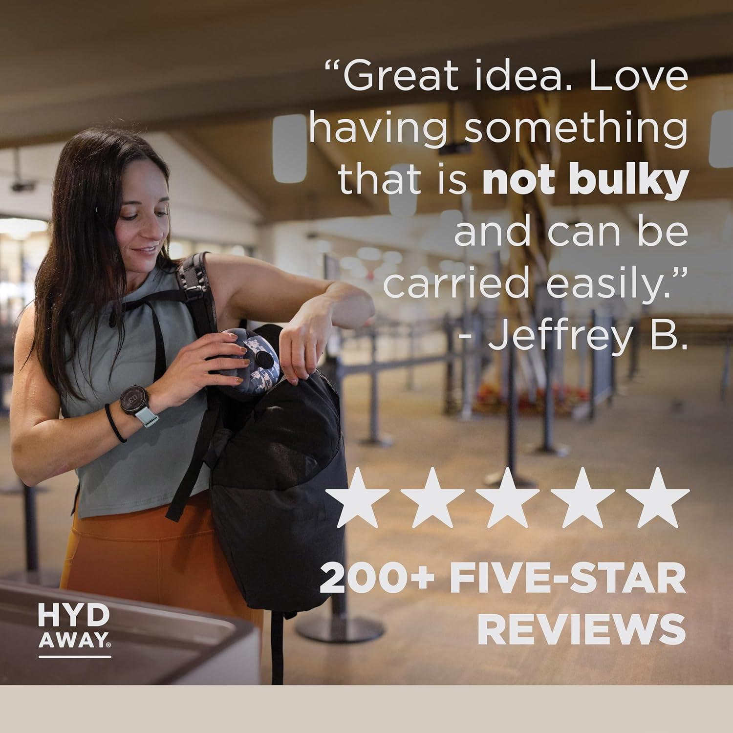 Funda de Viaje HYDAWAY para Botellas y Tazas Plegables - Resistente al Agua