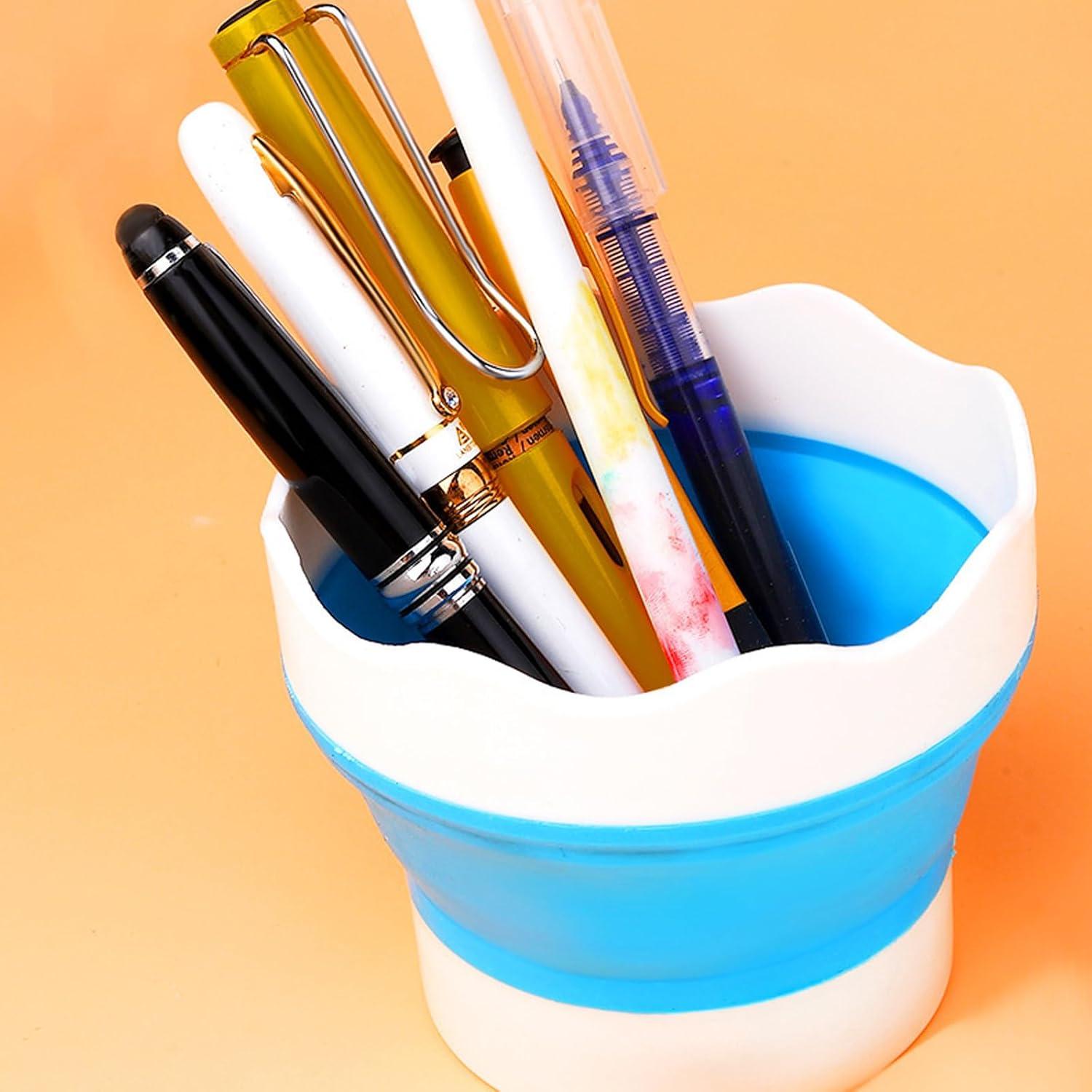 3 Piezas Lavador de Pinceles Plegable Aswewamt Silicona