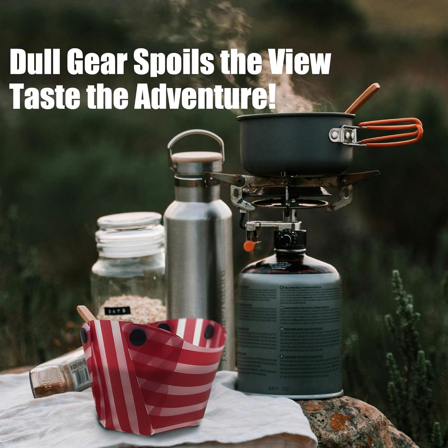 Set de Tazones Plegables CretFine para Camping 4 Piezas