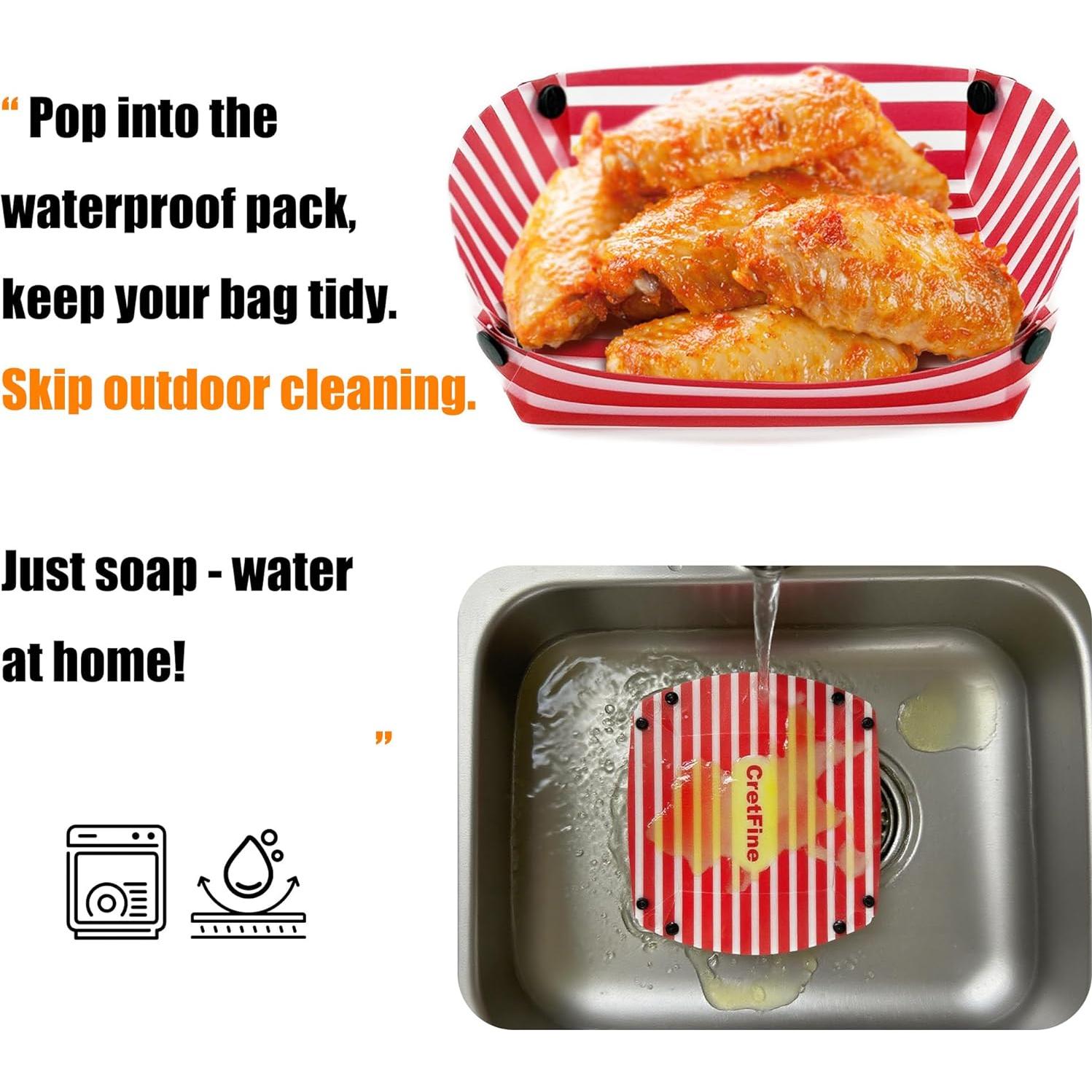 Set de Tazones Plegables CretFine para Camping 4 Piezas