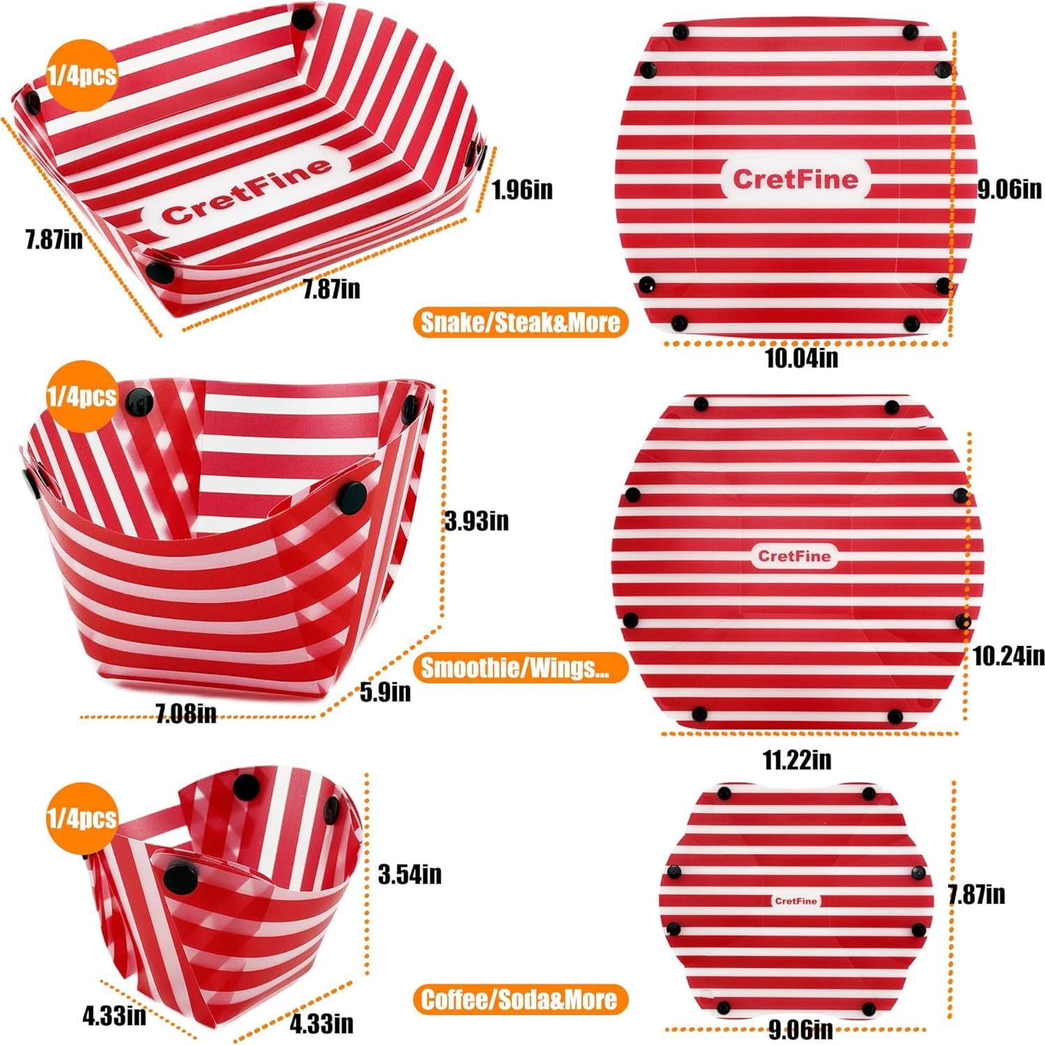 Set de Tazones Plegables CretFine para Camping 4 Piezas