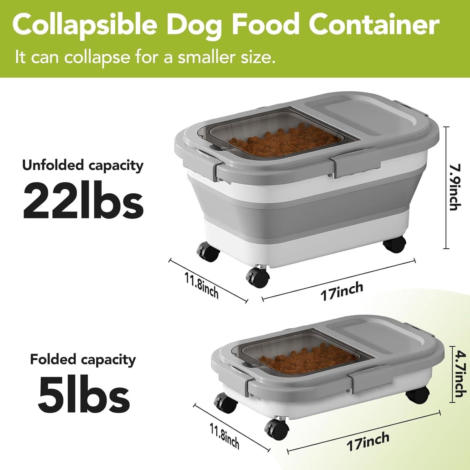 Contenedor de Almacenamiento de Comida para Mascotas Summark 10L