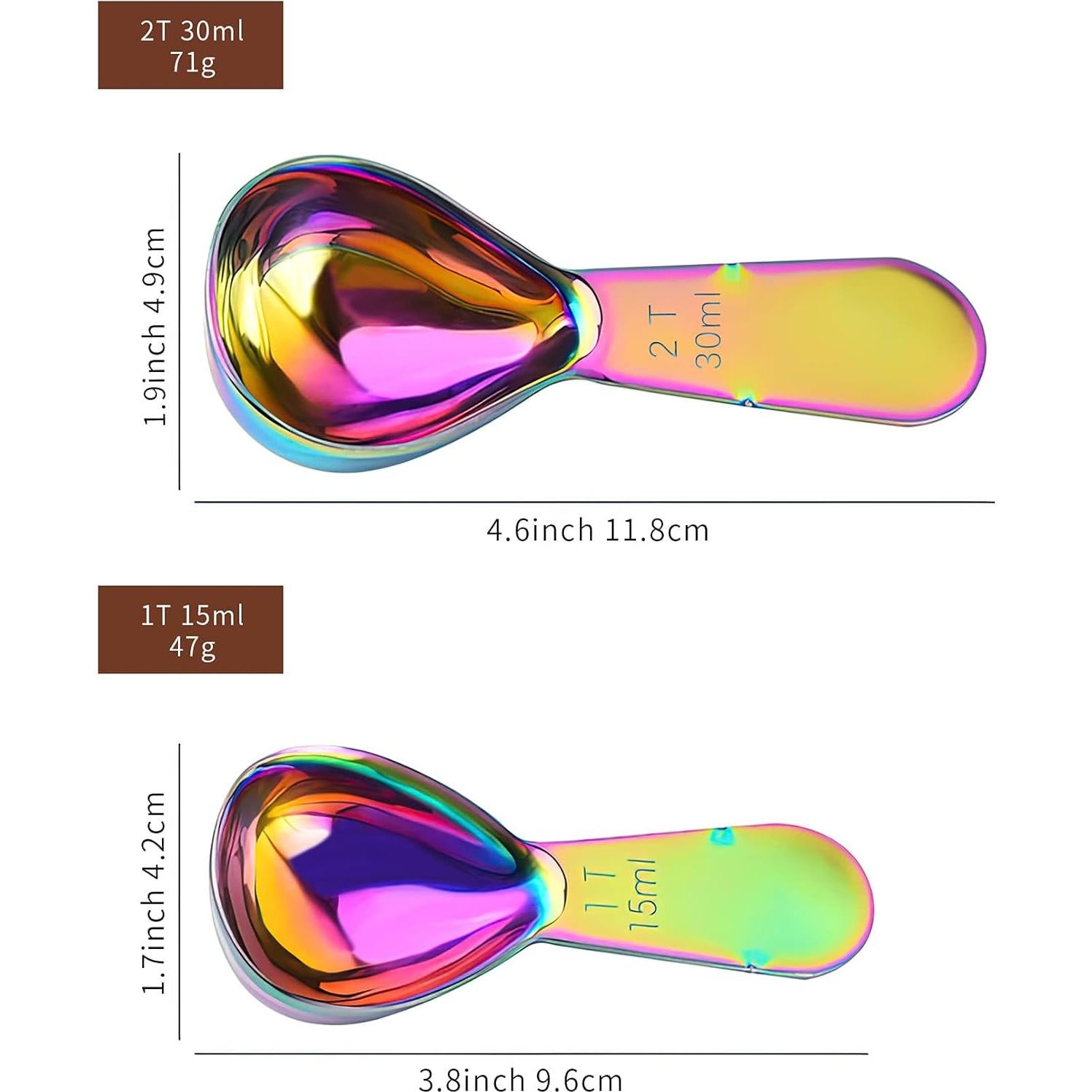 Juego de 2 cucharas medidoras Philbinden acero inoxidable 30ml