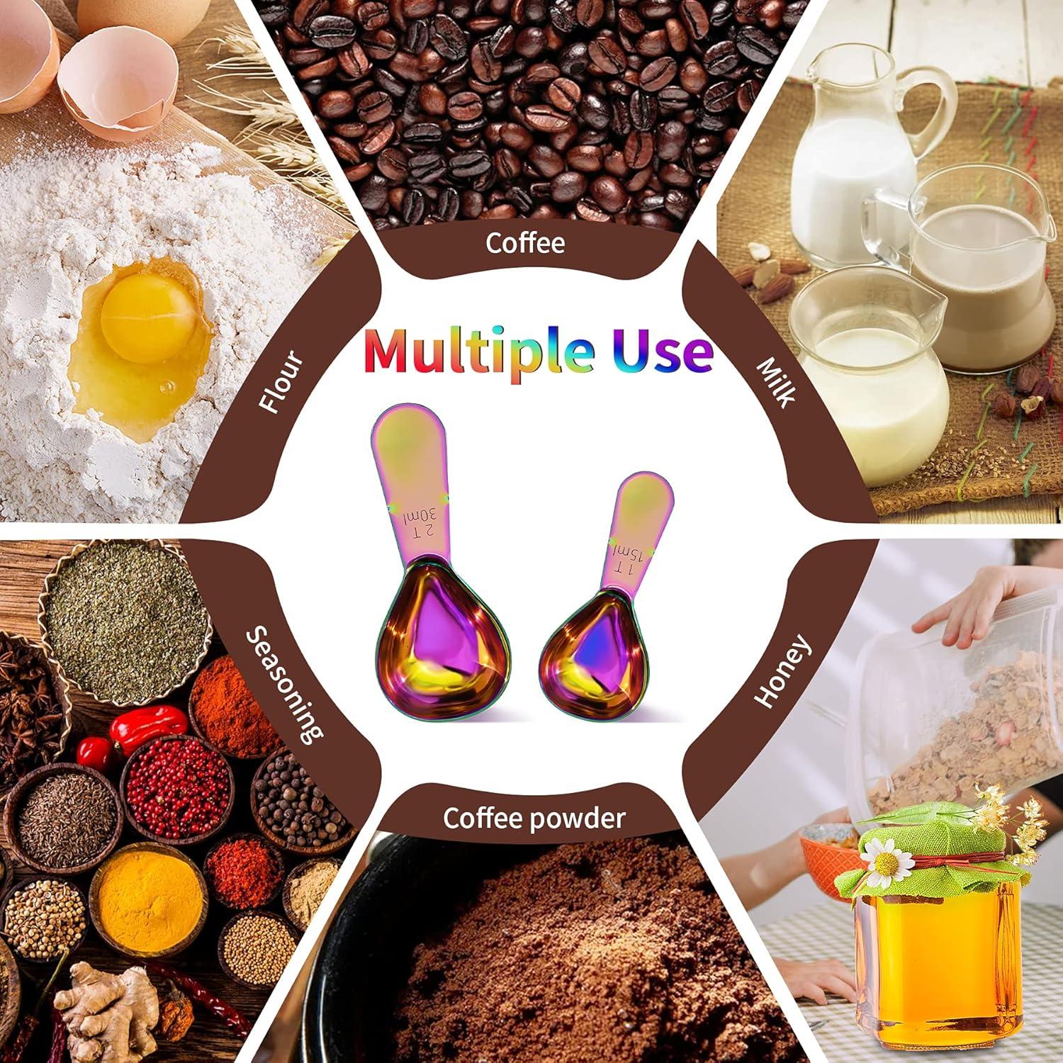 Juego de 2 cucharas medidoras Philbinden acero inoxidable 30ml