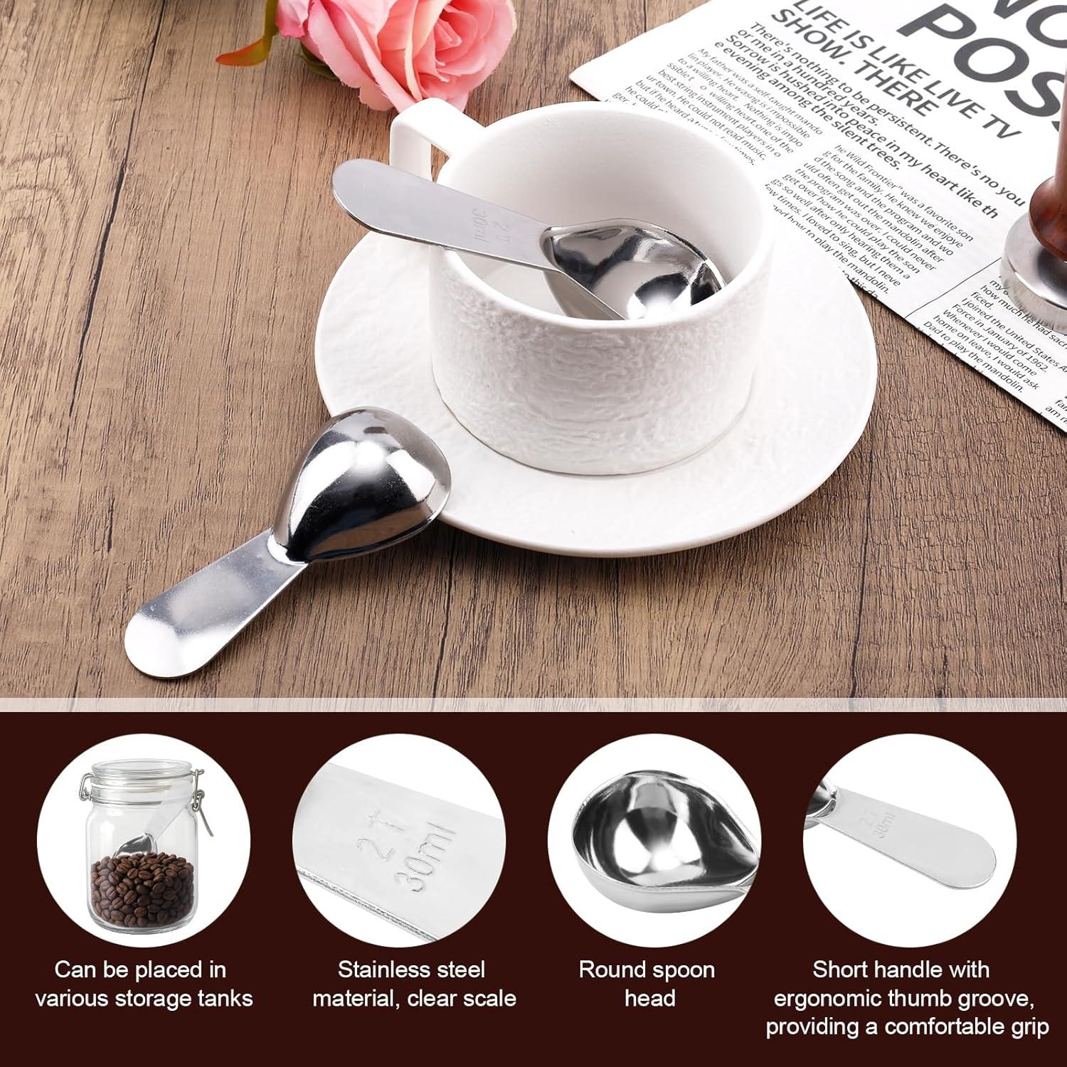 Cucharas medidoras de café 15ml y 30ml BOXOB acero inoxidable